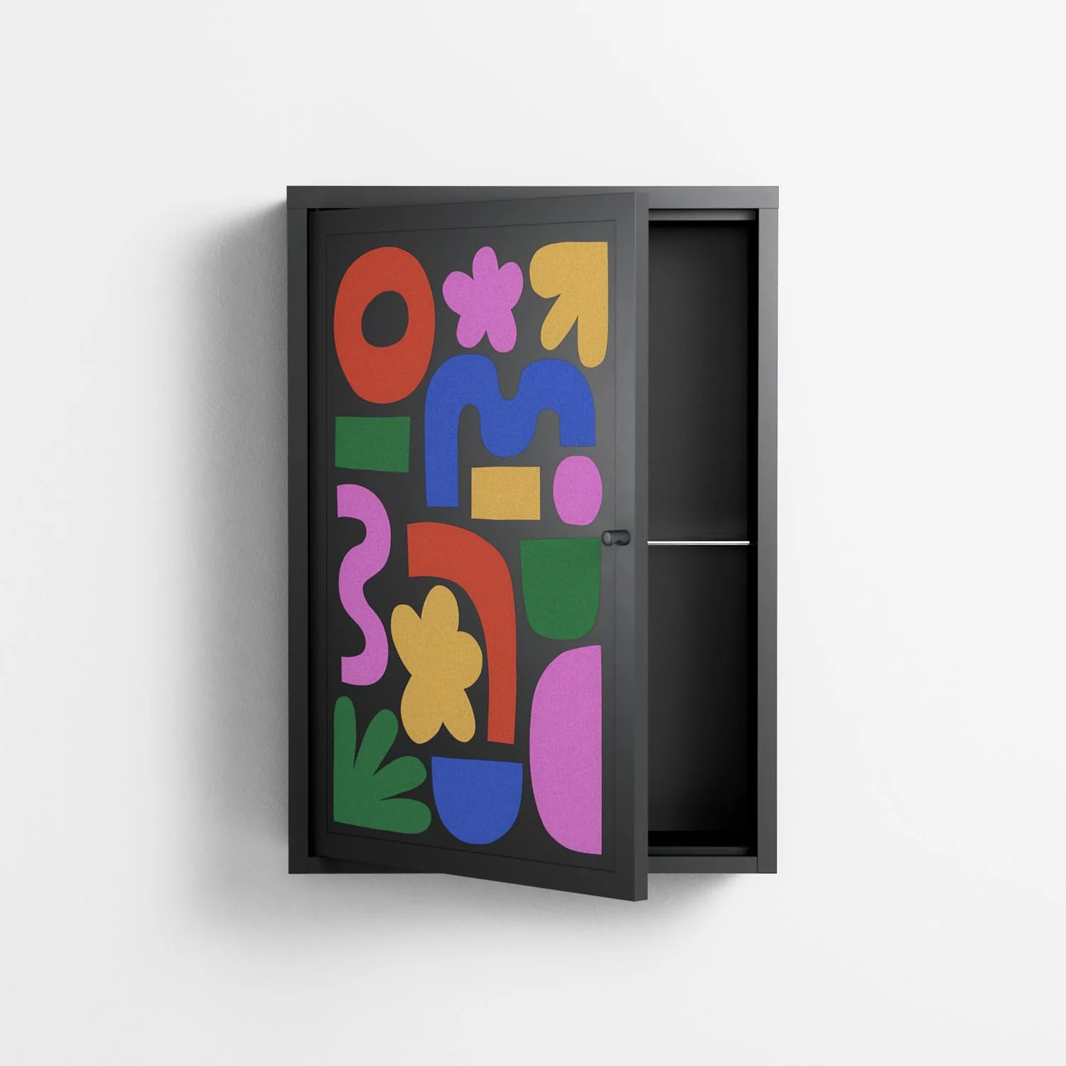 Fun Shapes - Wall Cabinet - Sandra Hutter - Antracite - Overlay Metal - Image 3