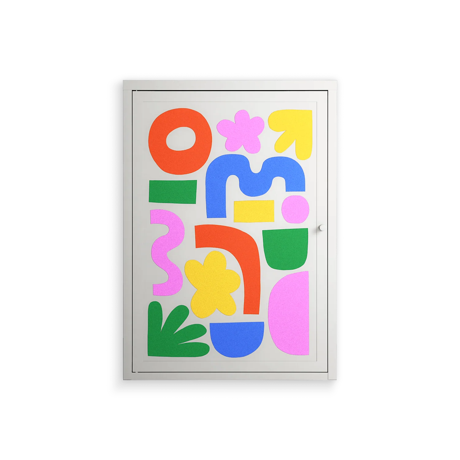 Fun Shapes - Wall Cabinet - Sandra Hutter - Chalk - Overlay Metal