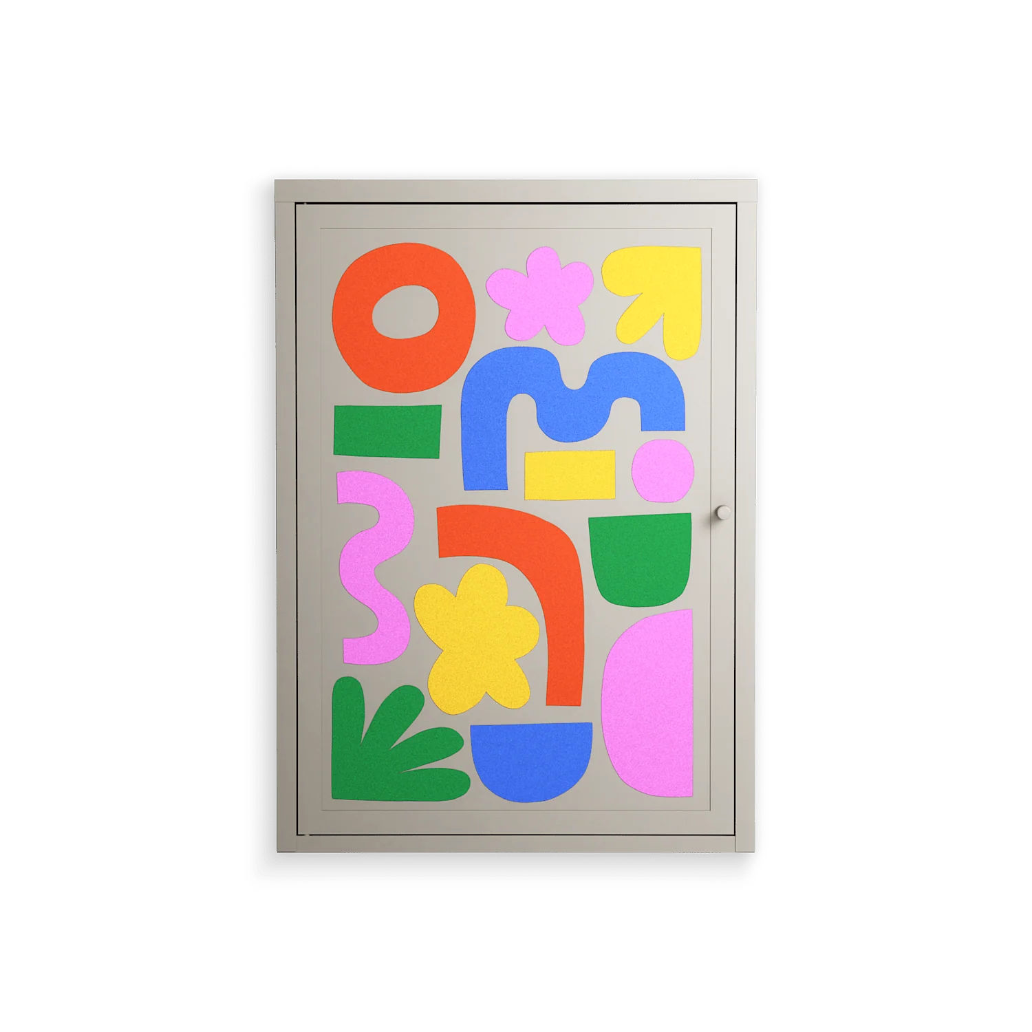 Fun Shapes - Wall Cabinet - Sandra Hutter - Pebble - Overlay Metal