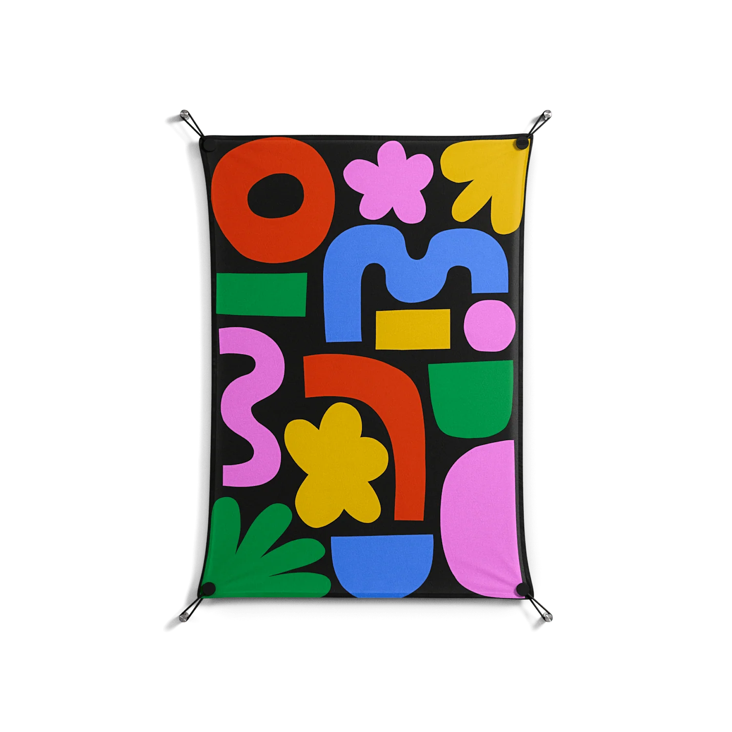 Fun Shapes - Work On Wall - Sandra Hutter - Black - 70 x 100 cm