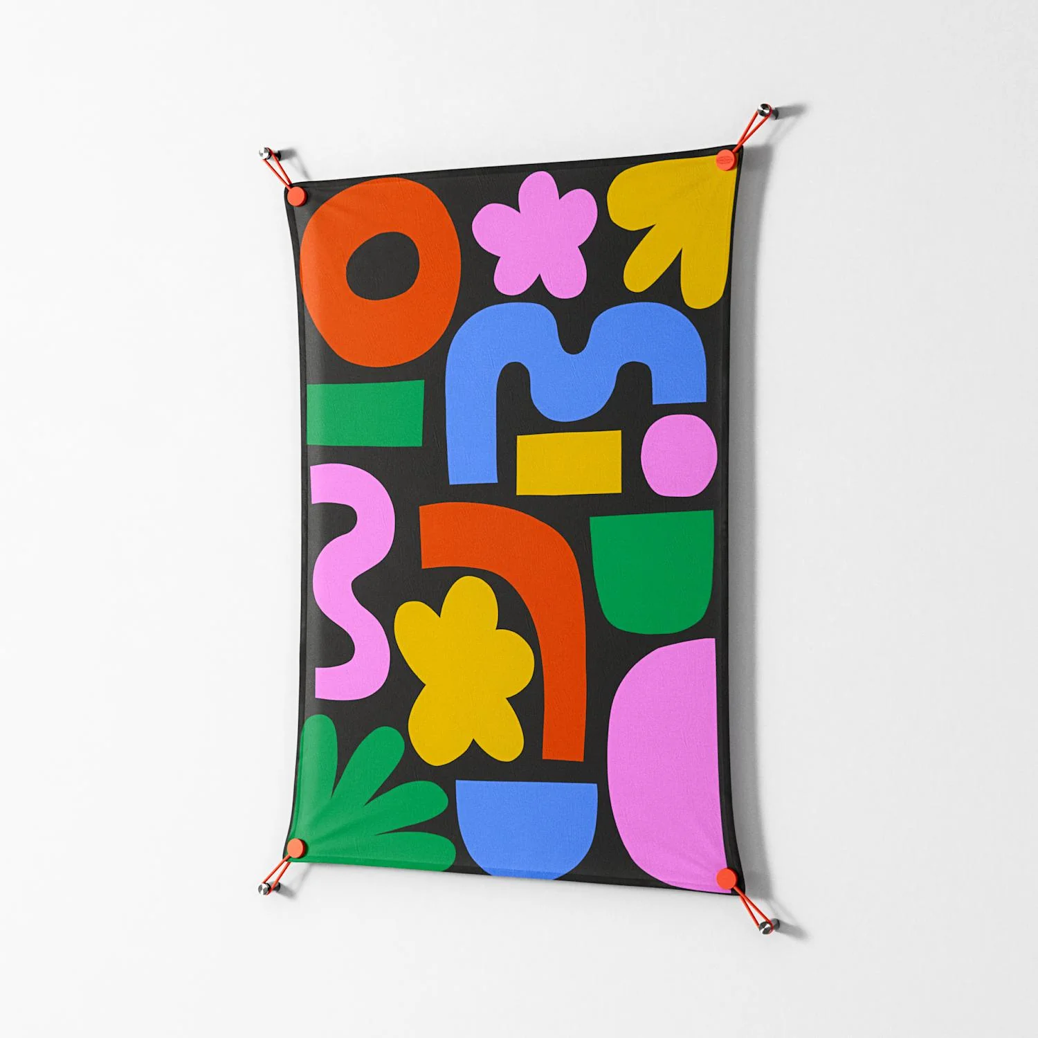 Fun Shapes - Work On Wall - Sandra Hutter - Orange - 70 x 100 cm - Image 2