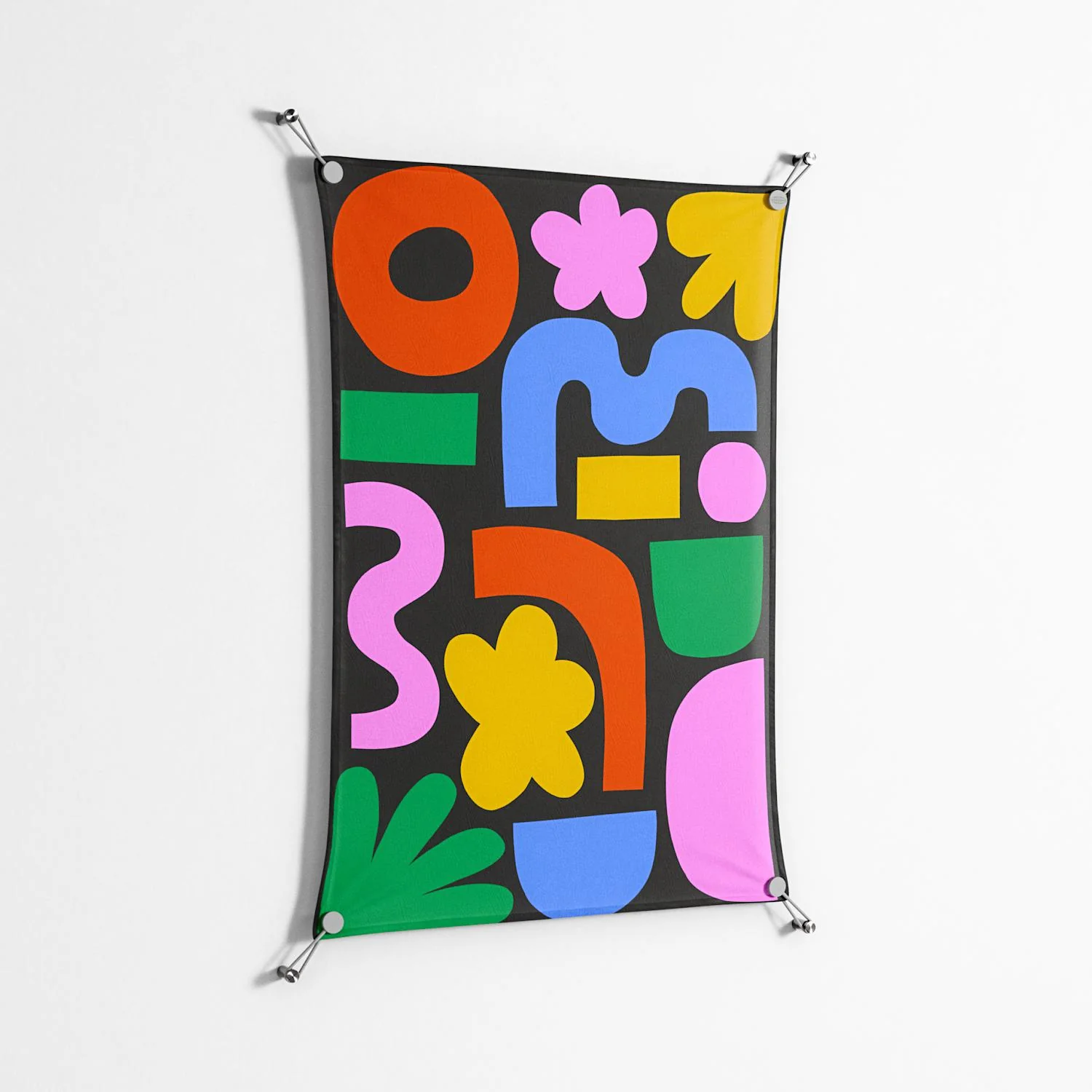 Fun Shapes - Work On Wall - Sandra Hutter - Silver - 70 x 100 cm - Image 2