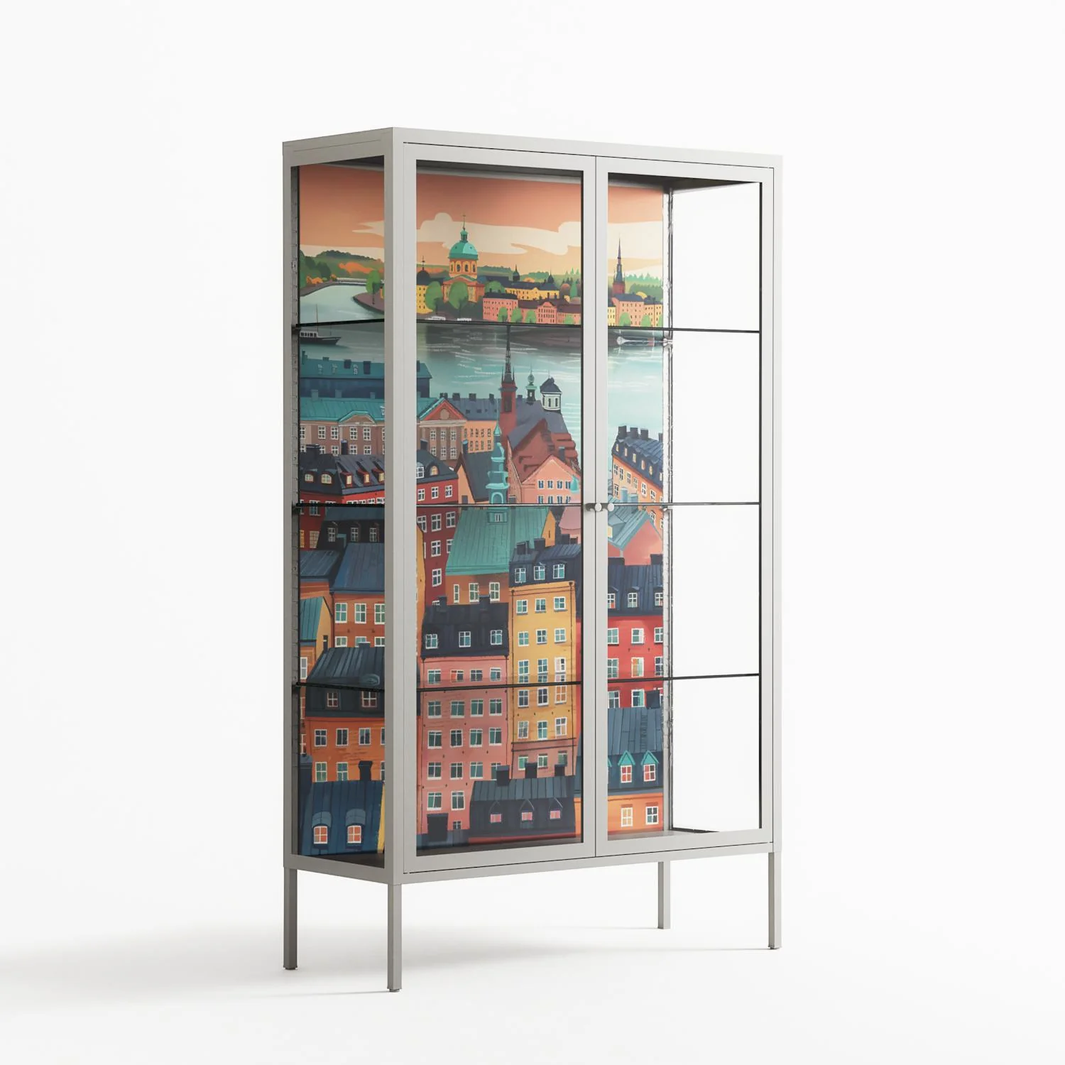 Gamla Stan - Cabinet - Nur Rydberg - Chalk - Clear glass - Image 4