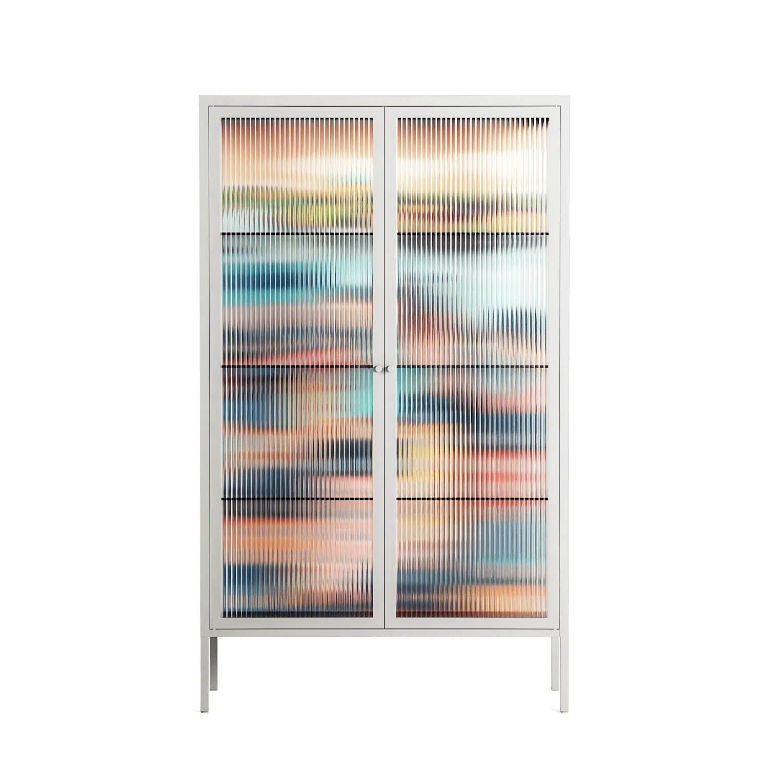 Gamla Stan - Cabinet - Nur Rydberg - Chalk - Reeded glass