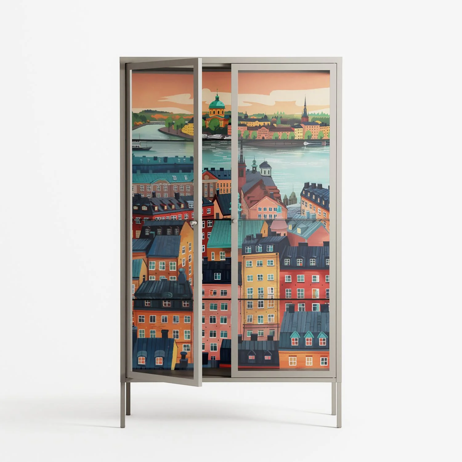 Gamla Stan - Cabinet - Nur Rydberg - Pebble - Clear glass - Image 2