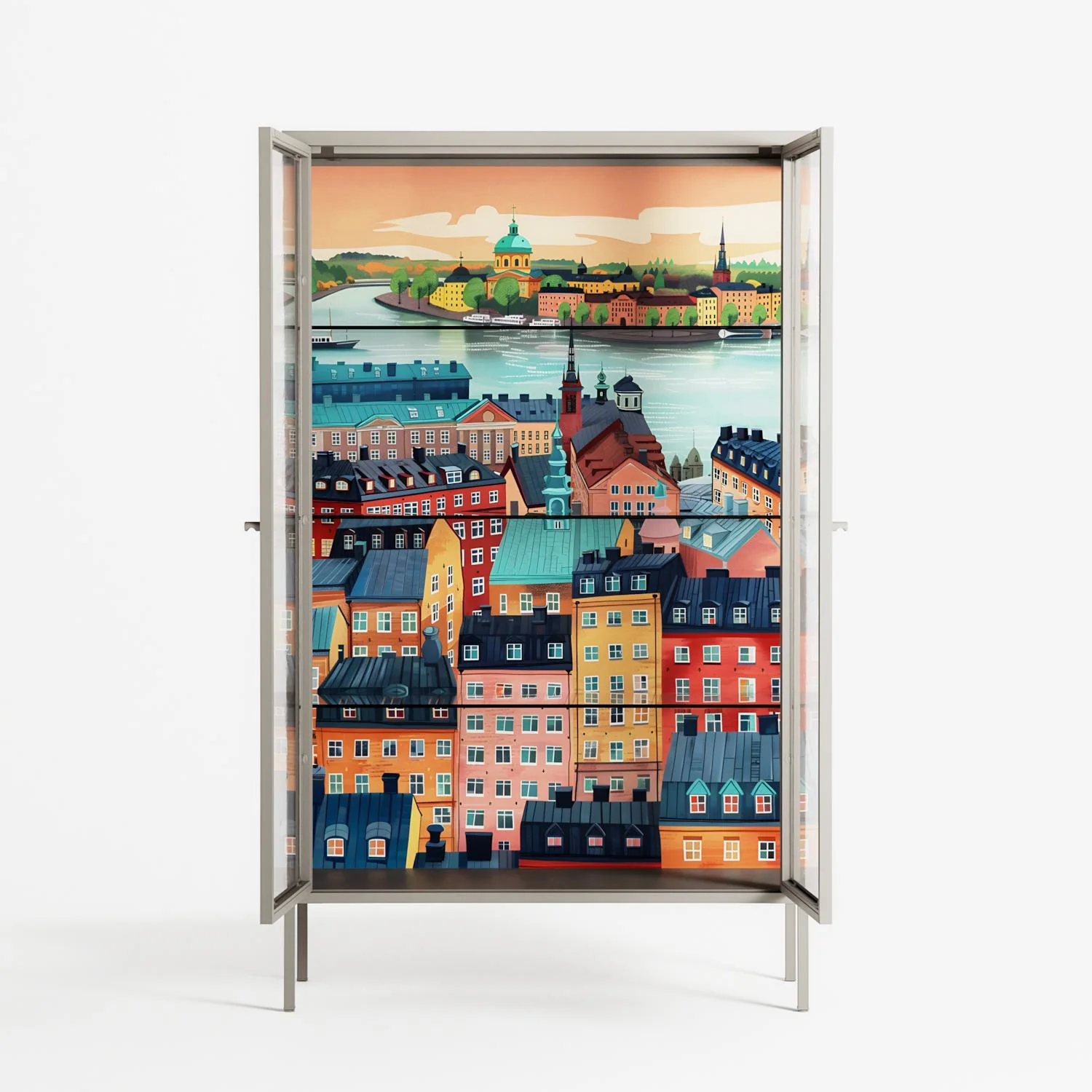 Gamla Stan - Cabinet - Nur Rydberg - Pebble - Clear glass - Image 3