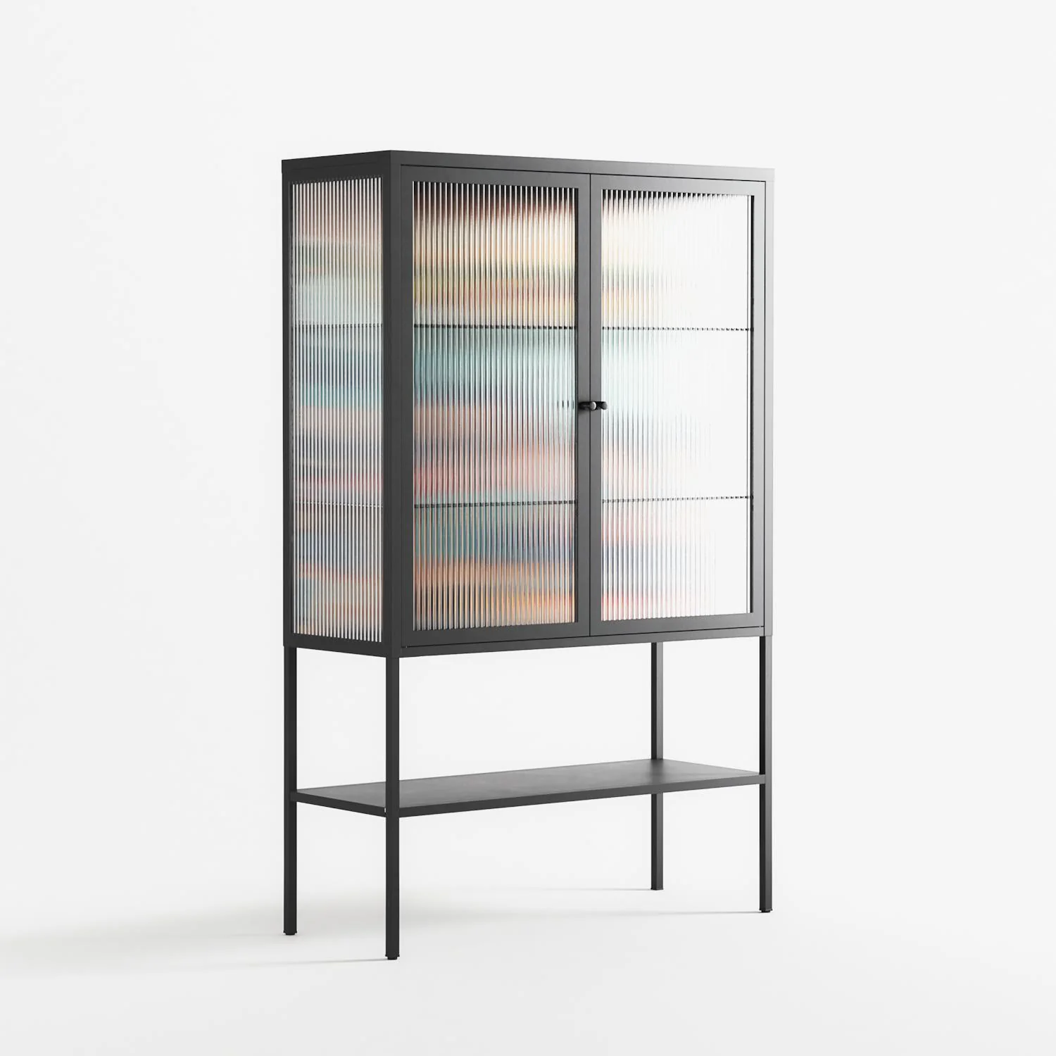 Gamla Stan - Loft Cabinet - Nur Rydberg - Antracite - Reeded glass - Image 4