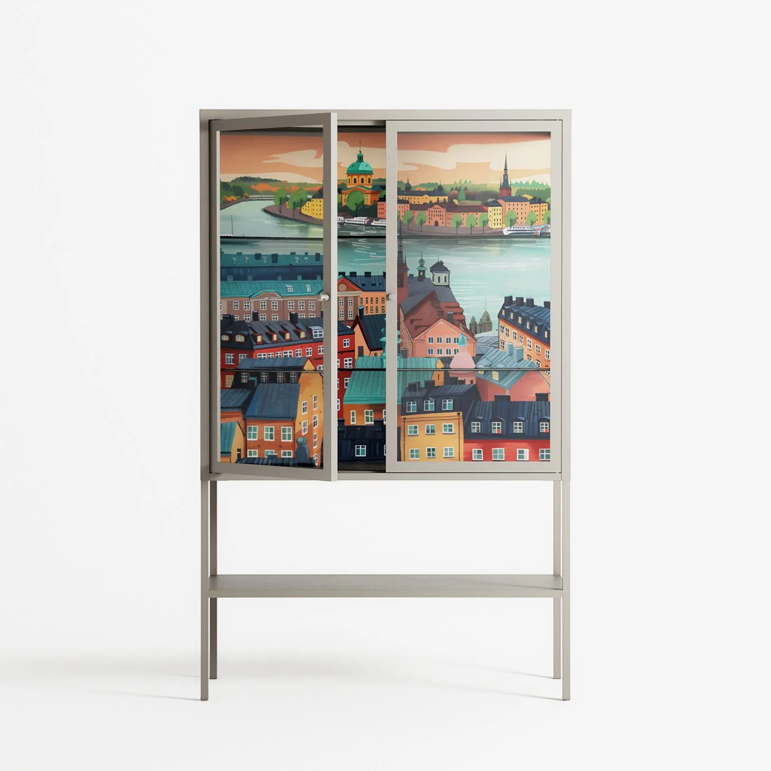 Gamla Stan - Loft Cabinet - Nur Rydberg - Pebble - Clear glass - Image 2