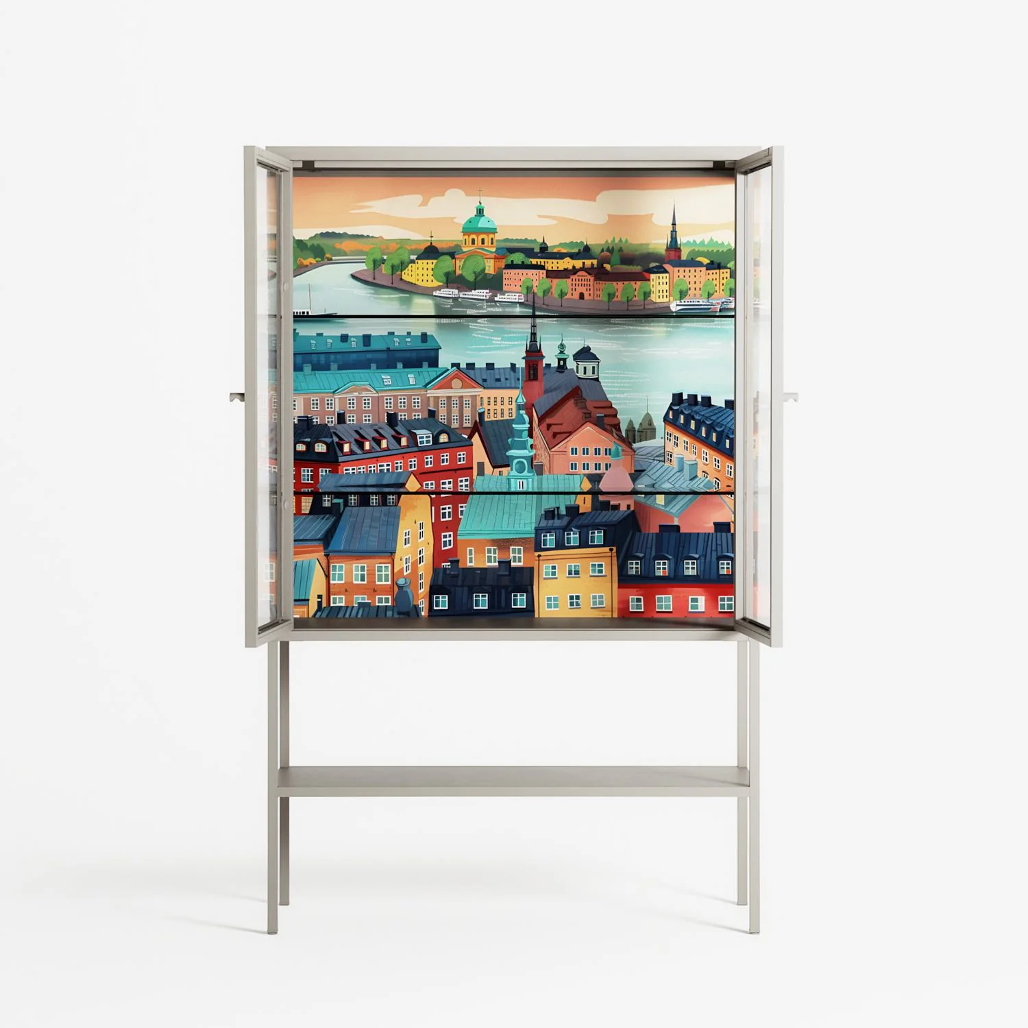 Gamla Stan - Loft Cabinet - Nur Rydberg - Pebble - Clear glass - Image 3