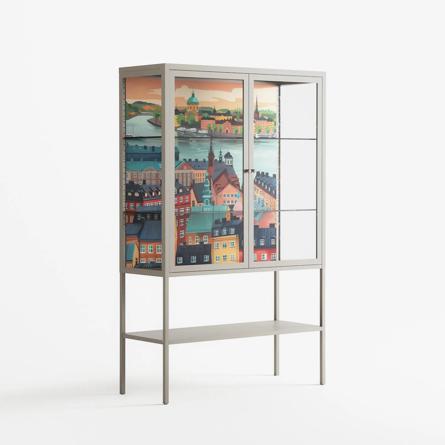 Gamla Stan - Loft Cabinet - Nur Rydberg - Pebble - Clear glass - Image 4