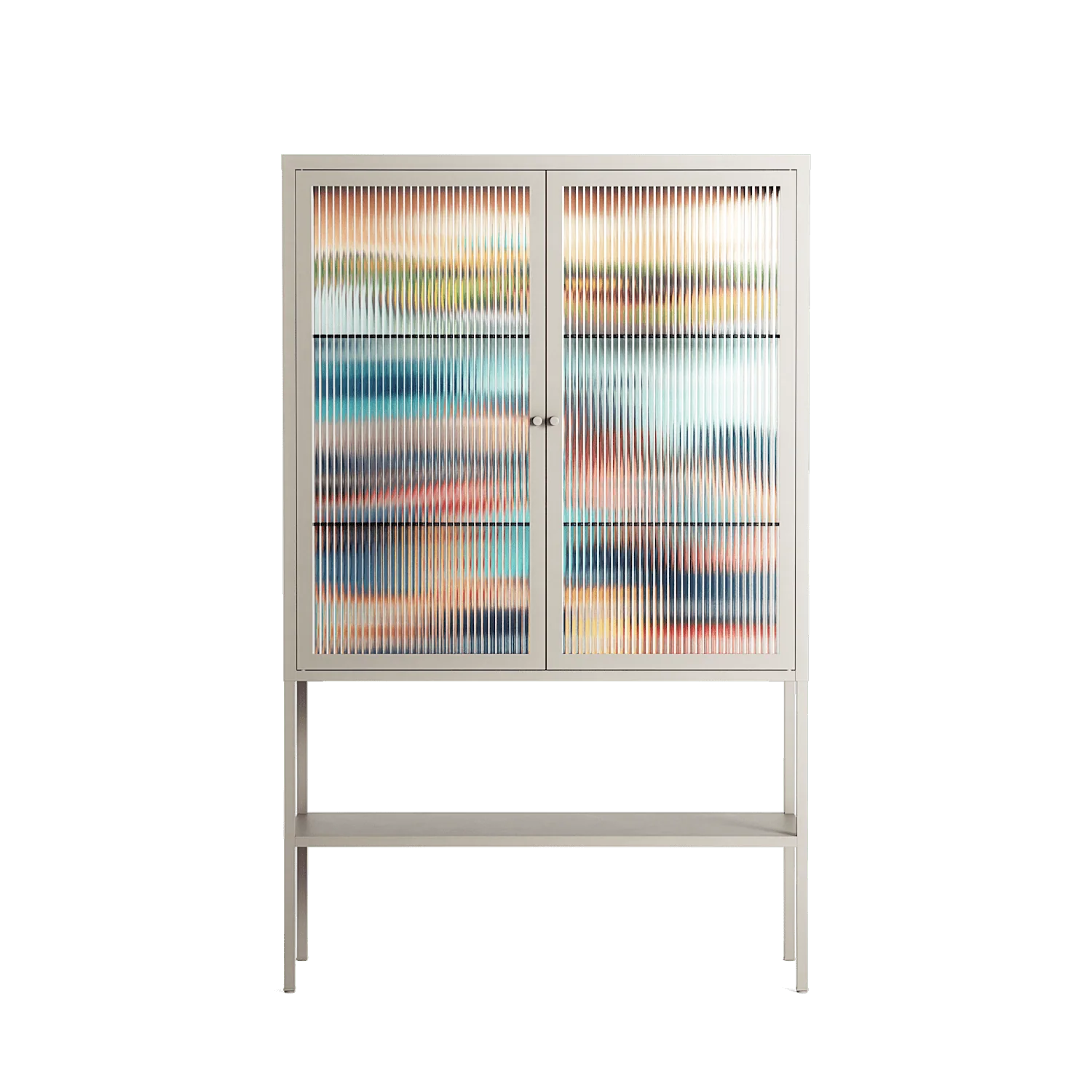 Gamla Stan - Loft Cabinet - Nur Rydberg - Pebble - Reeded glass