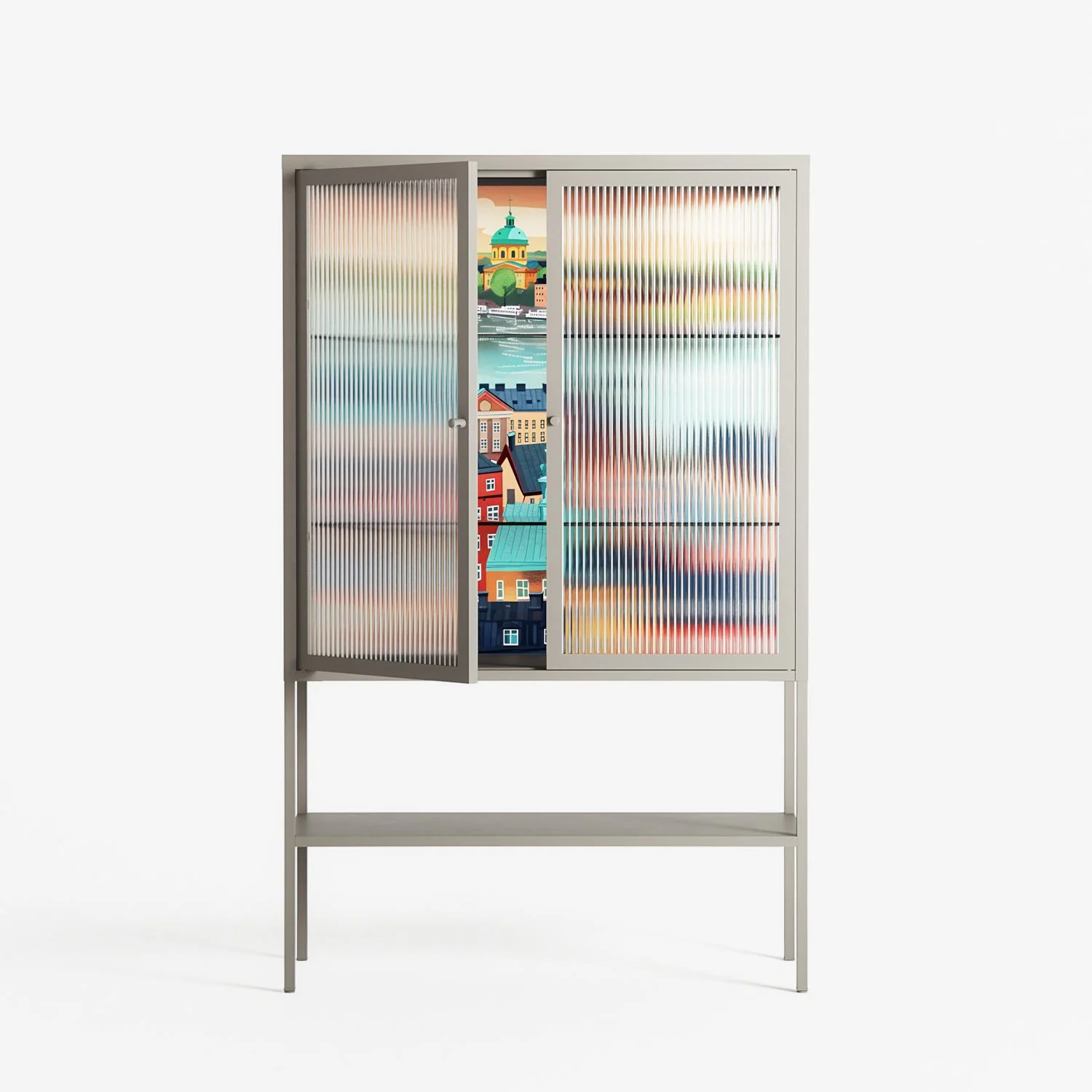 Gamla Stan - Loft Cabinet - Nur Rydberg - Pebble - Reeded glass - Image 2