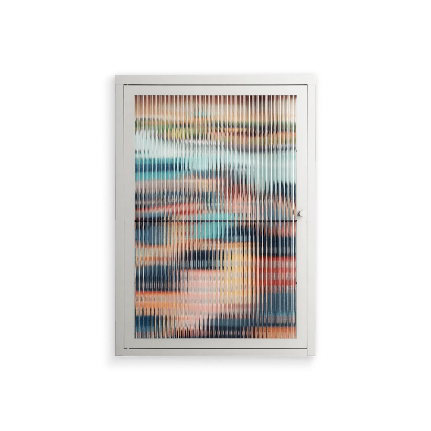 Gamla Stan - Wall Cabinet - Nur Rydberg - Chalk - Reeded glass