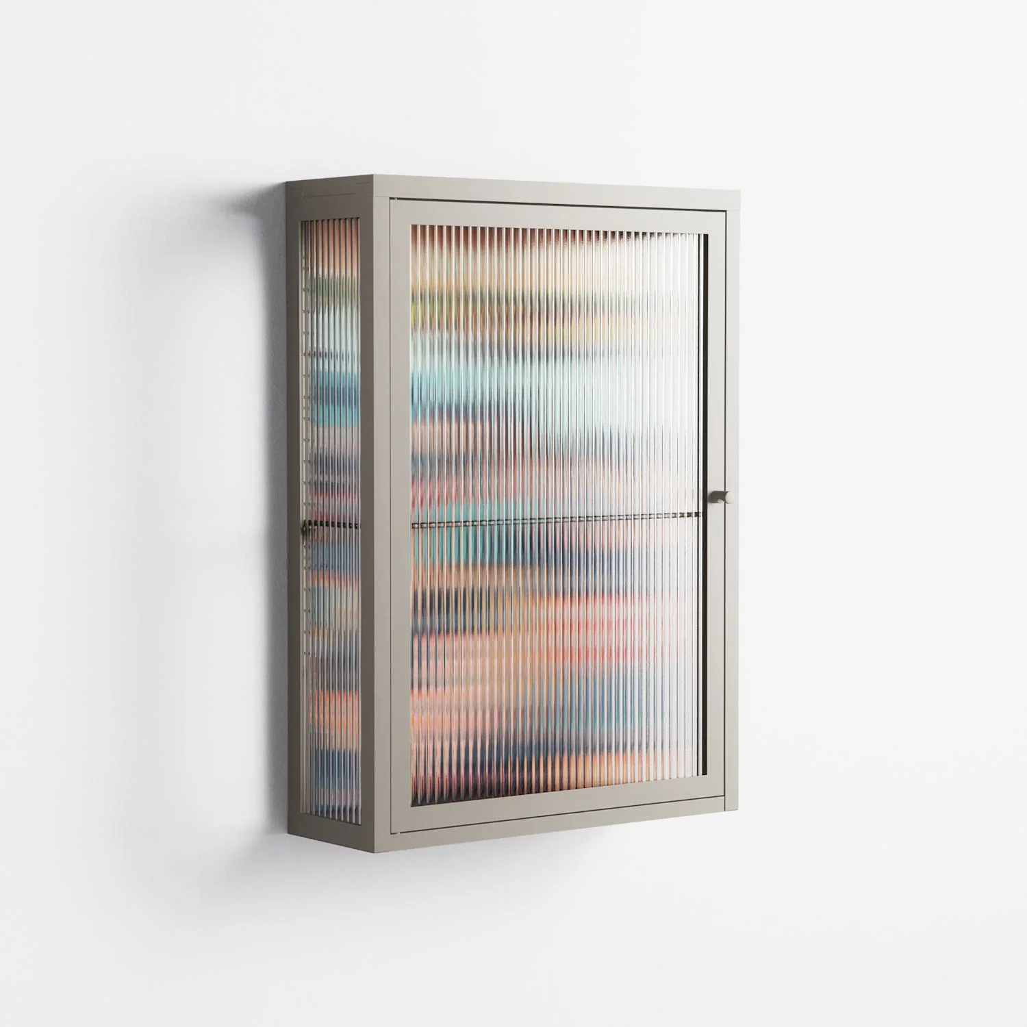 Gamla Stan - Wall Cabinet - Nur Rydberg - Pebble - Reeded glass - Image 4