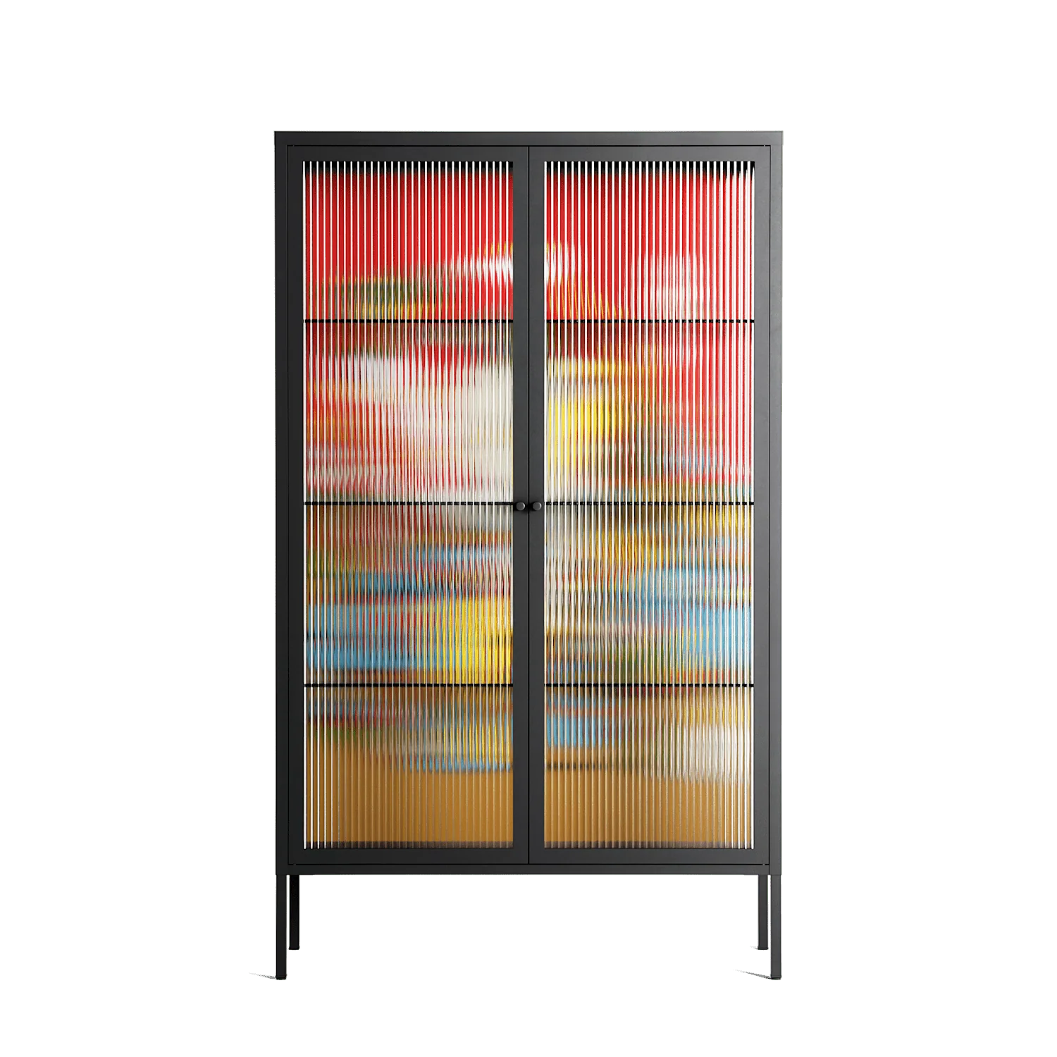 Ganesha - Cabinet - Cezar Berje - Antracite - Reeded glass