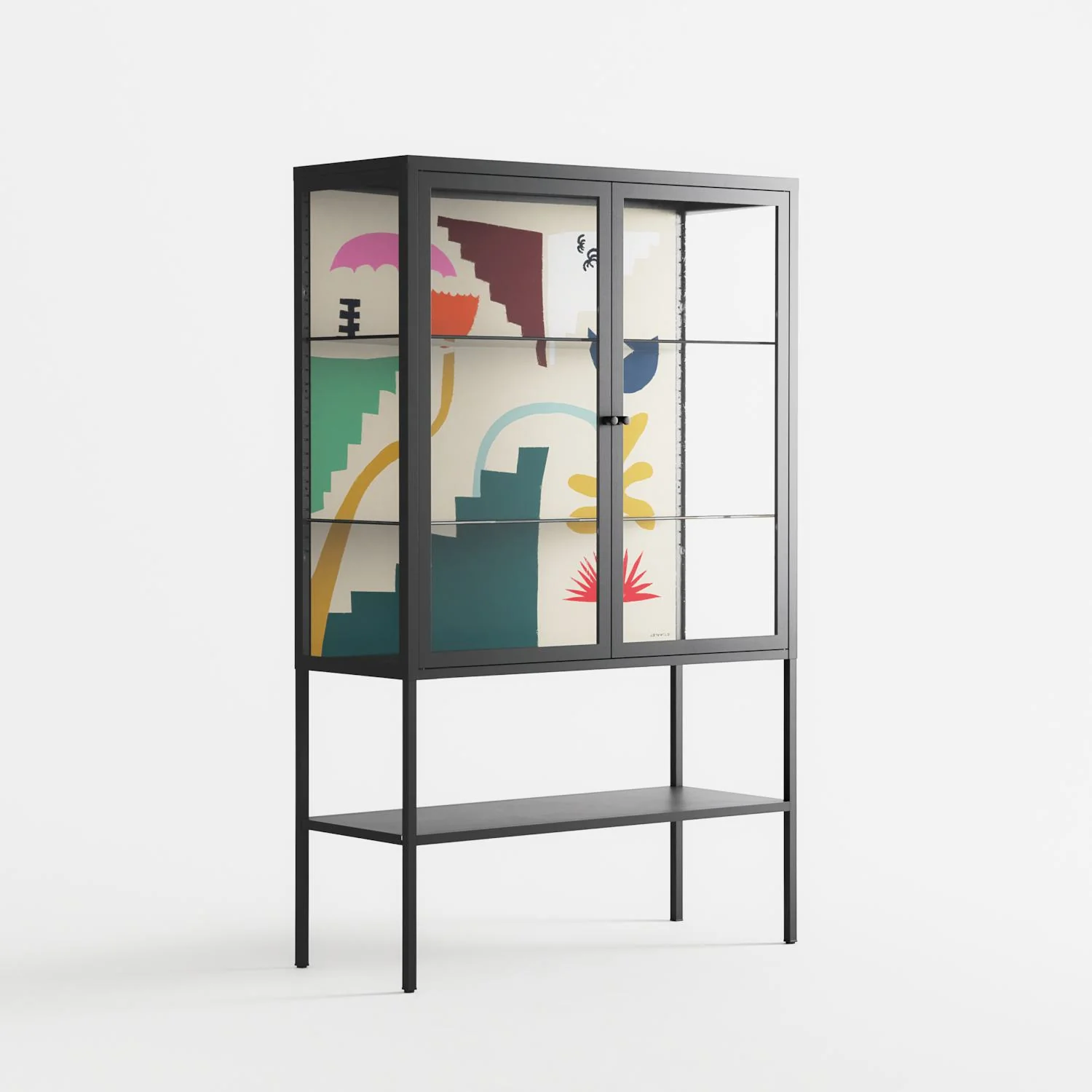 Garden Shapes - Loft Cabinet - Aley Wild - Antracite - Clear glass - Image 4