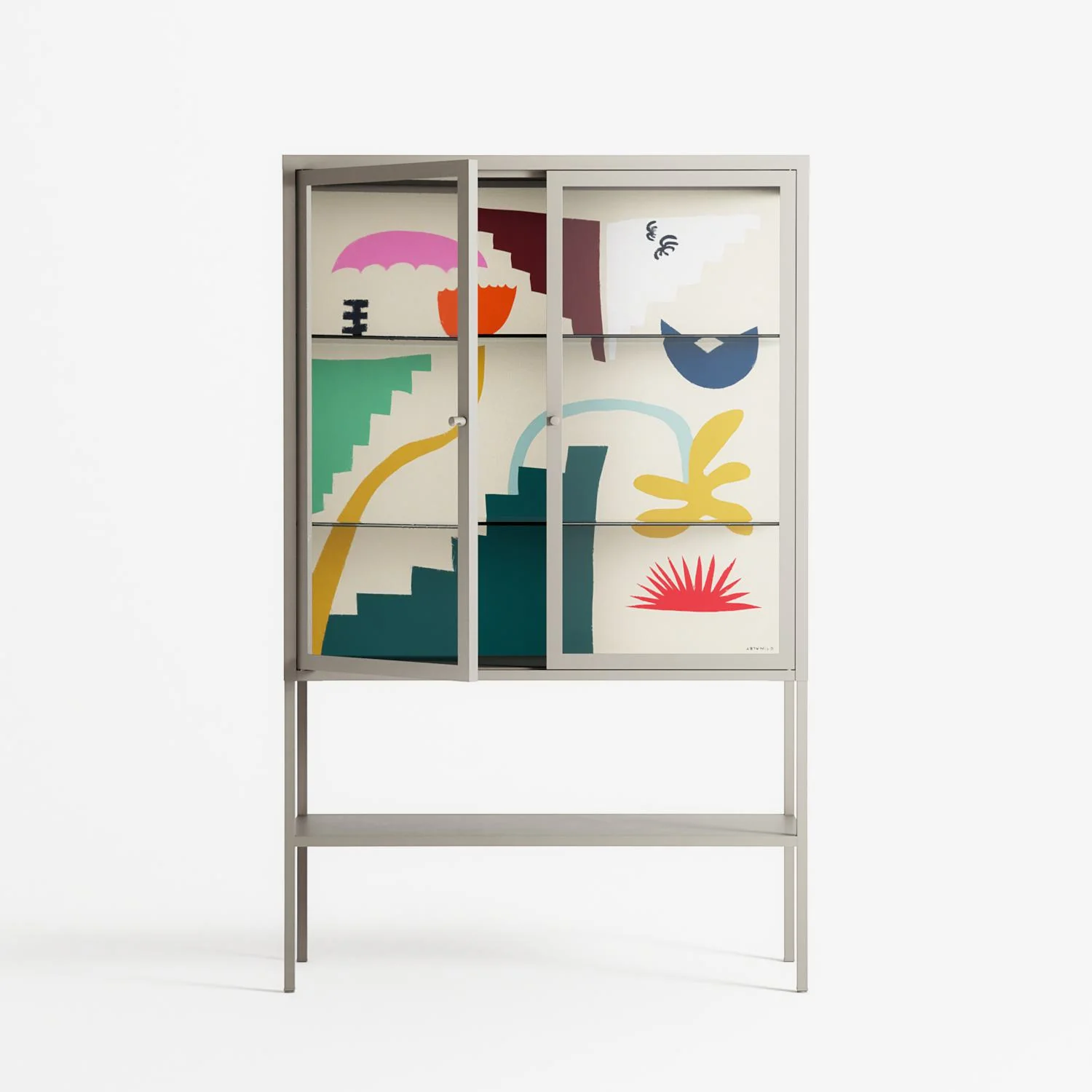 Garden Shapes - Loft Cabinet - Aley Wild - Pebble - Clear glass - Image 2