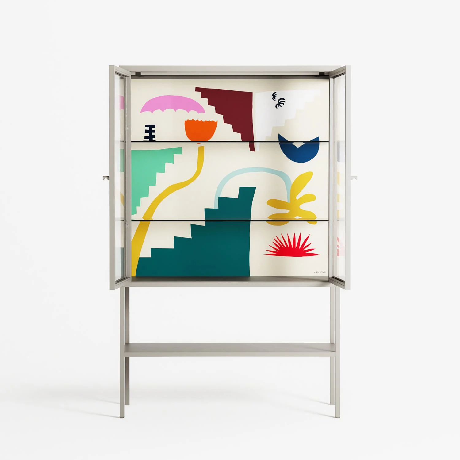 Garden Shapes - Loft Cabinet - Aley Wild - Pebble - Clear glass - Image 3