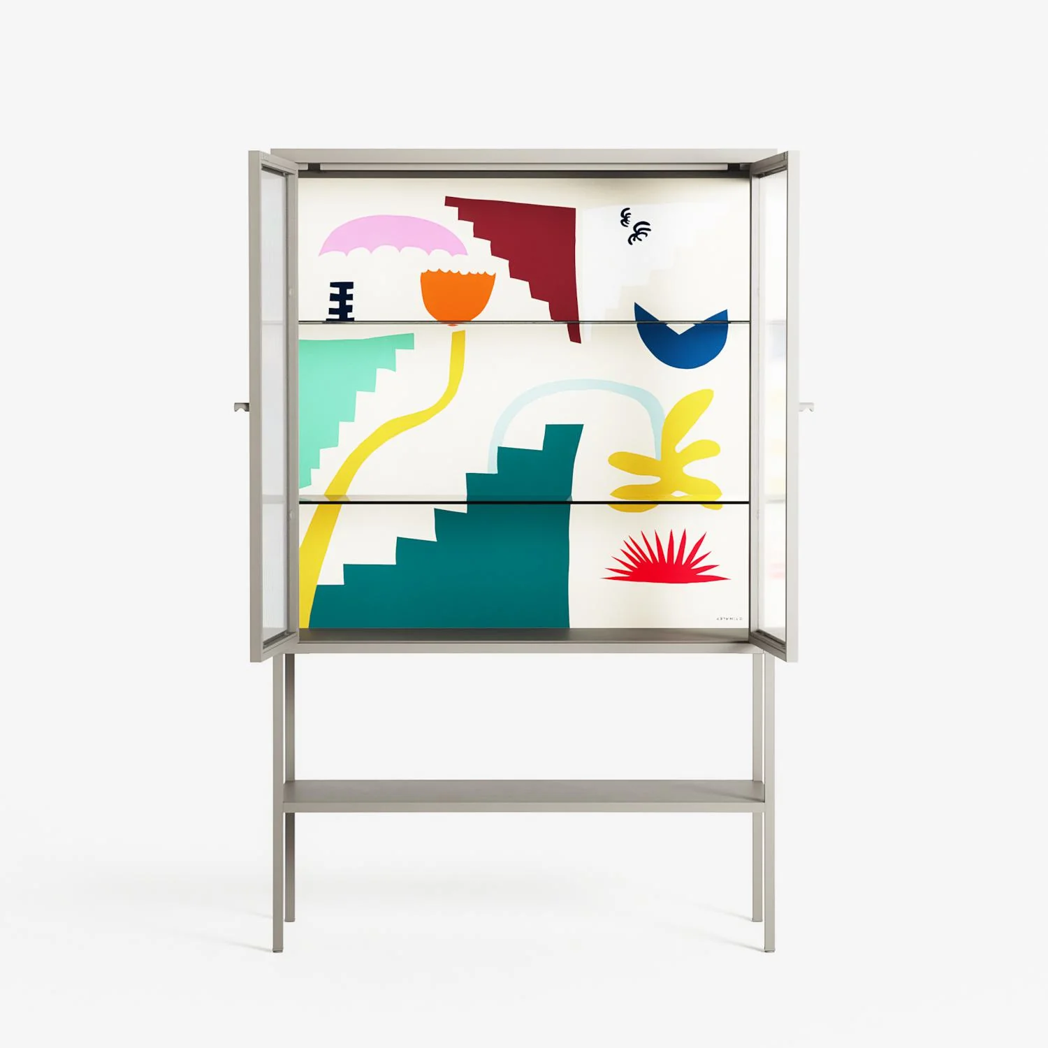 Garden Shapes - Loft Cabinet - Aley Wild - Pebble - Reeded glass - Image 3