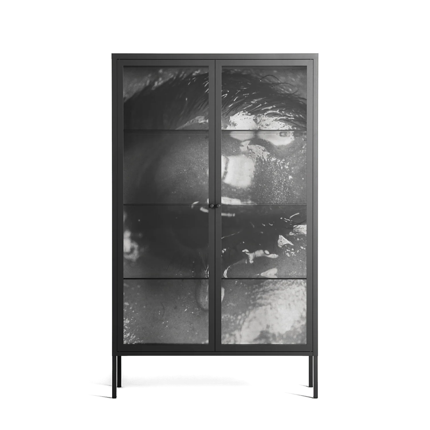 Gel - Cabinet - Nadia Ryder - Antracite - Clear glass