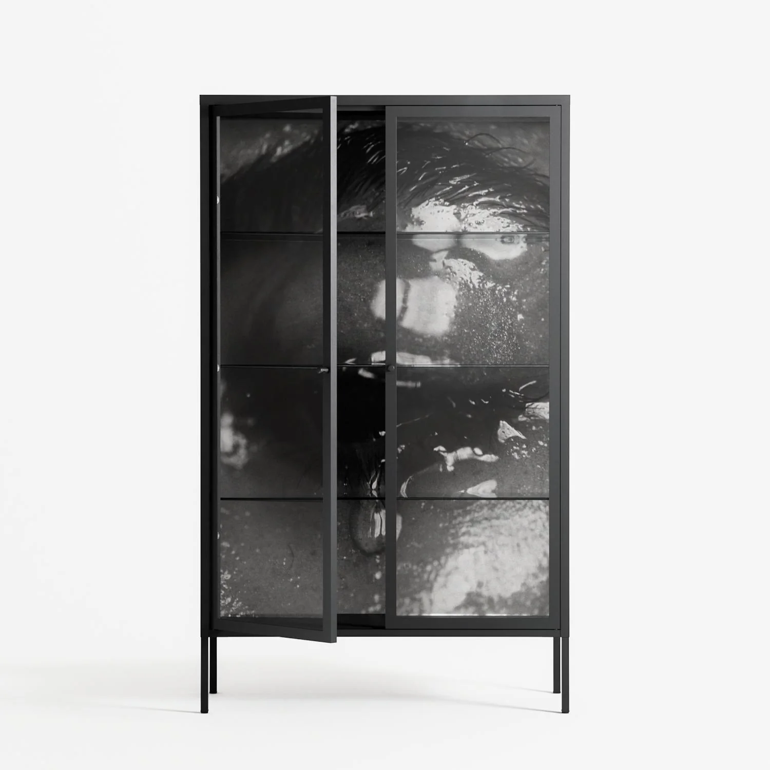 Gel - Cabinet - Nadia Ryder - Antracite - Clear glass - Image 2