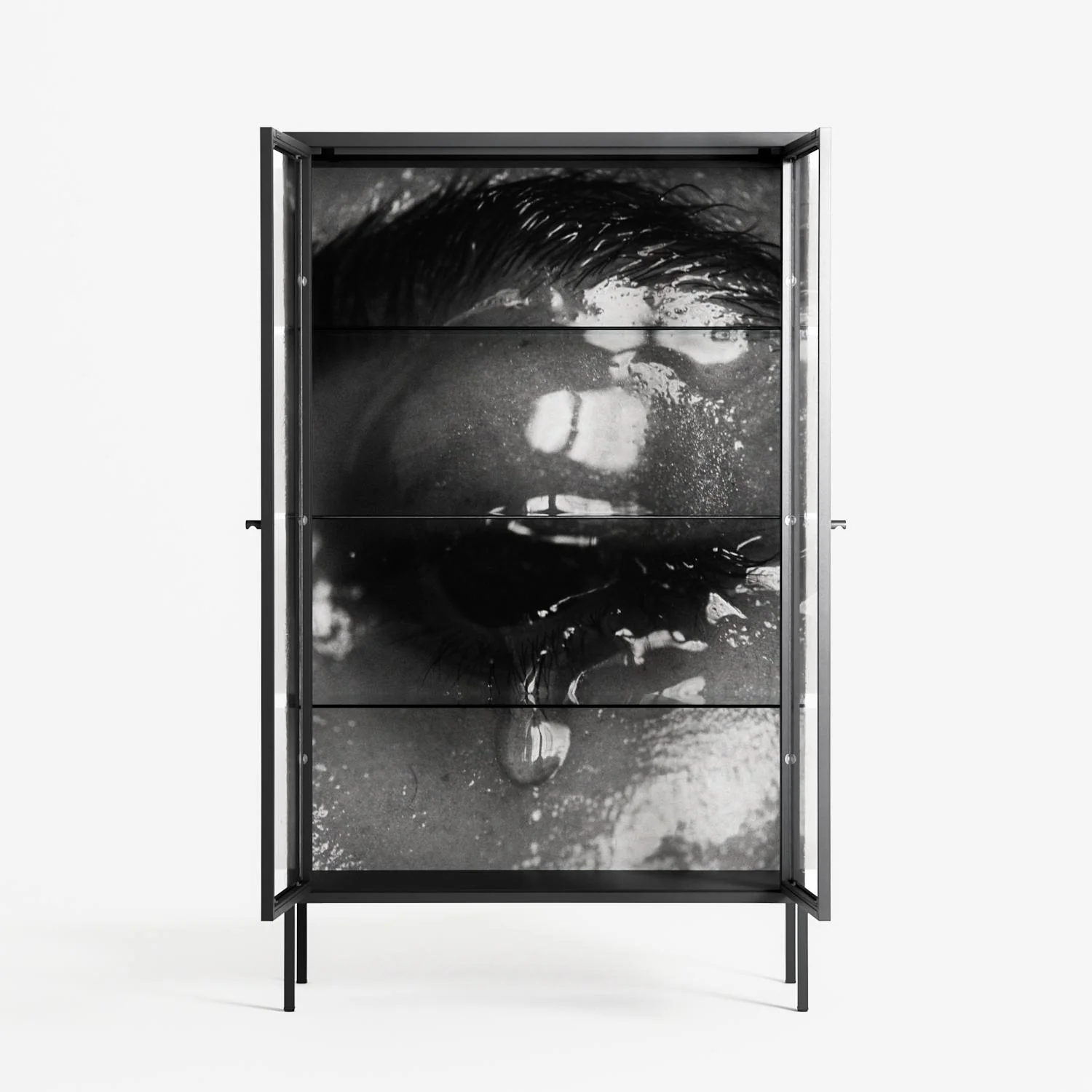 Gel - Cabinet - Nadia Ryder - Antracite - Clear glass - Image 3