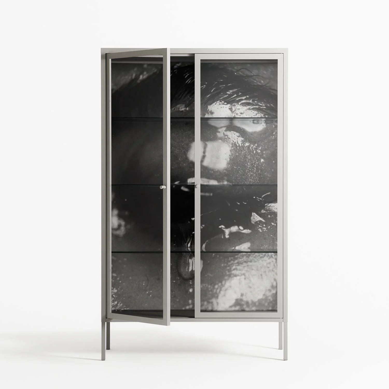Gel - Cabinet - Nadia Ryder - Chalk - Clear glass - Image 2