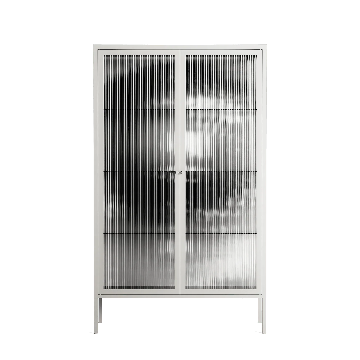 Gel - Cabinet - Nadia Ryder - Chalk - Reeded glass