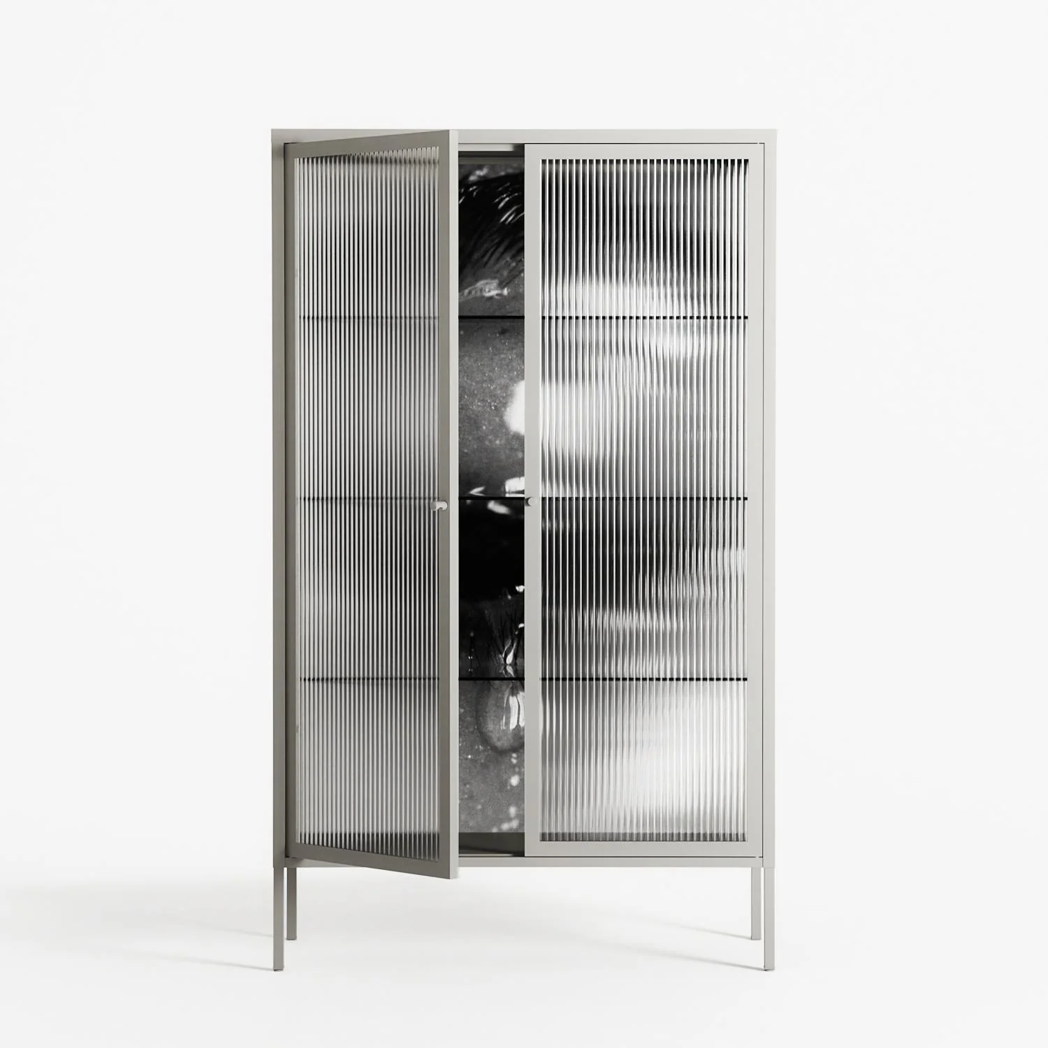 Gel - Cabinet - Nadia Ryder - Chalk - Reeded glass - Image 2