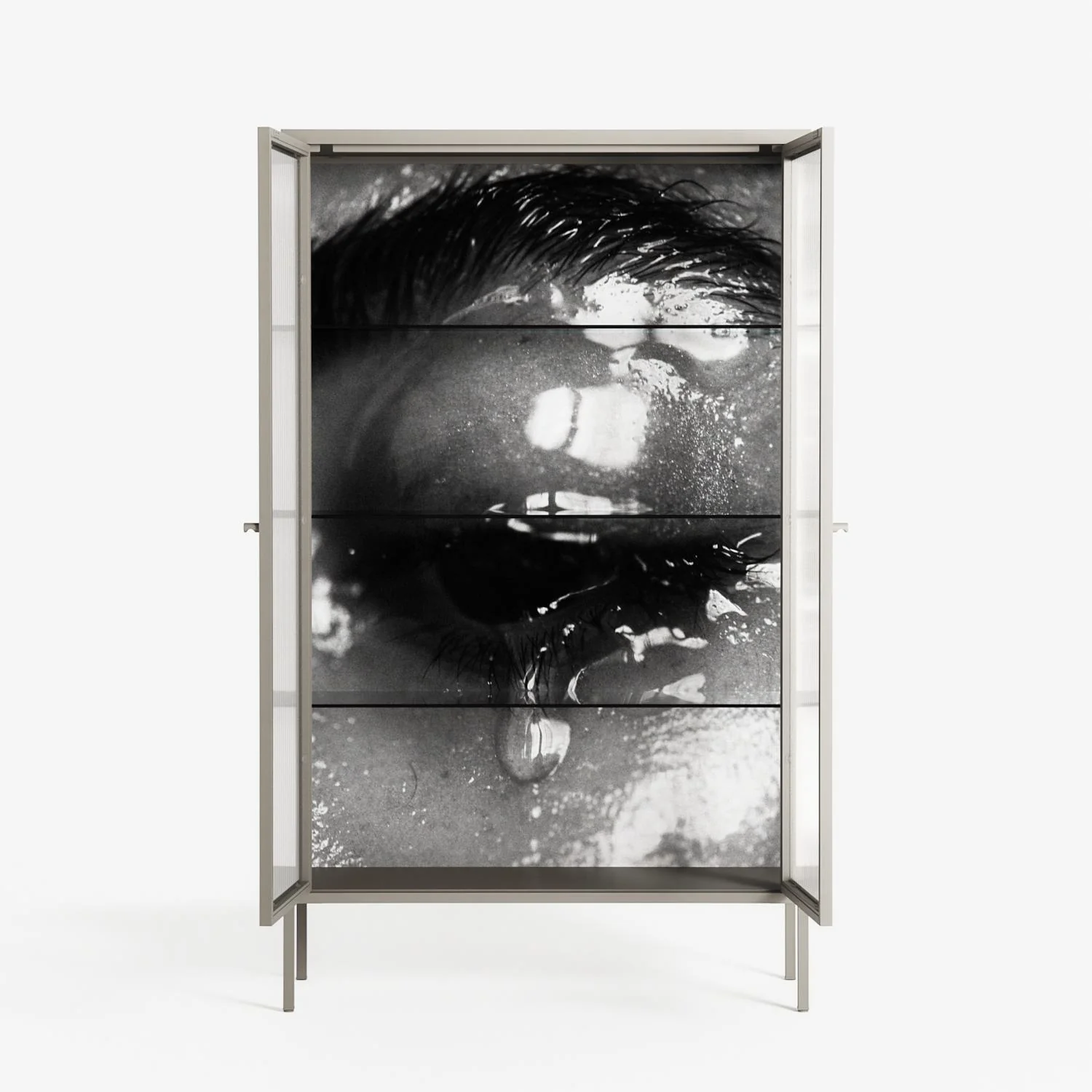 Gel - Cabinet - Nadia Ryder - Pebble - Reeded glass - Image 3