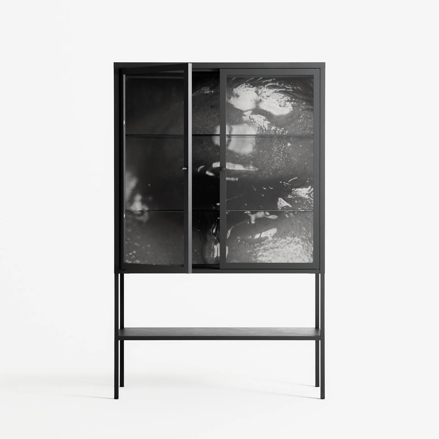 Gel - Loft Cabinet - Nadia Ryder - Antracite - Clear glass - Image 2