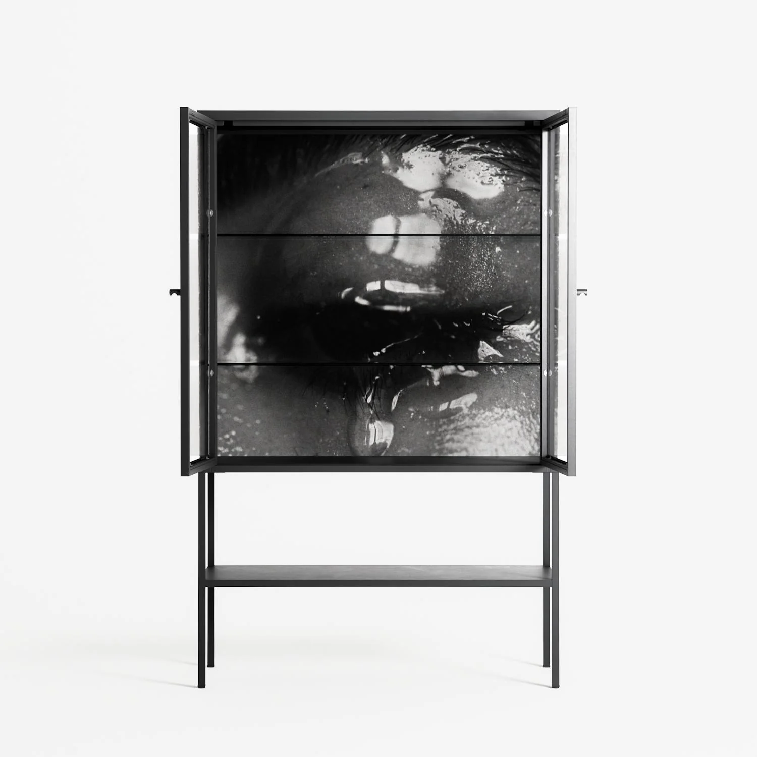 Gel - Loft Cabinet - Nadia Ryder - Antracite - Clear glass - Image 3