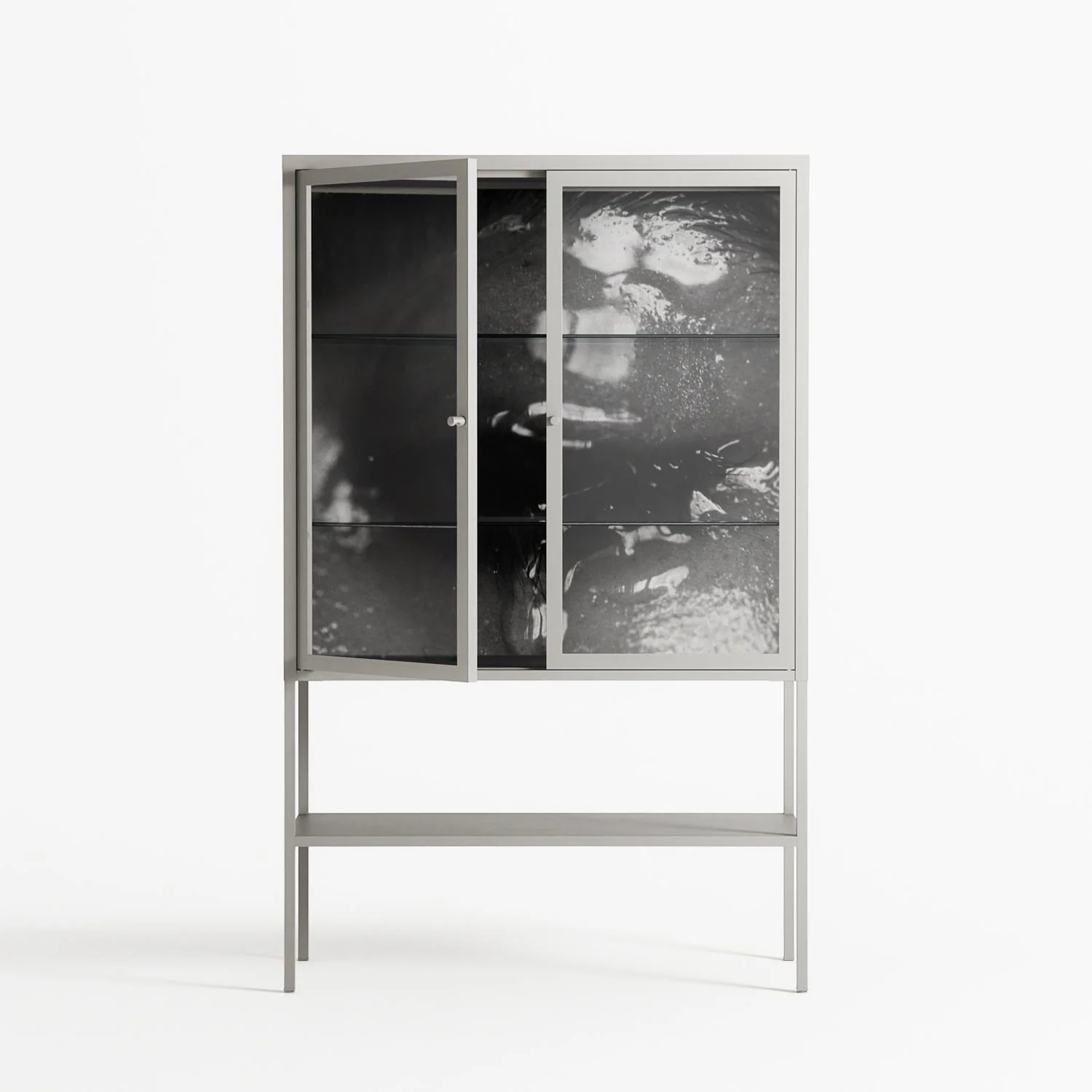Gel - Loft Cabinet - Nadia Ryder - Chalk - Clear glass - Image 2