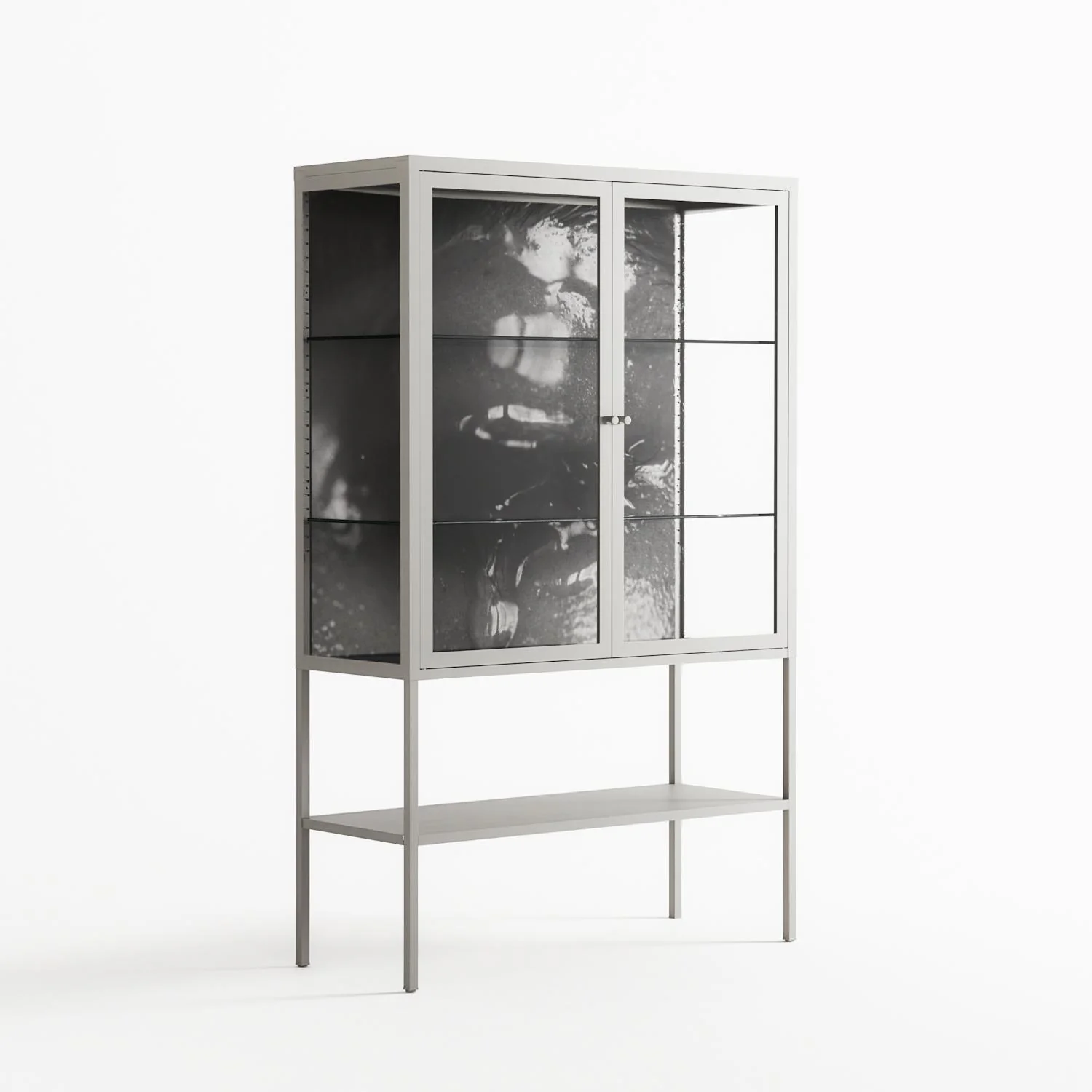 Gel - Loft Cabinet - Nadia Ryder - Chalk - Clear glass - Image 4
