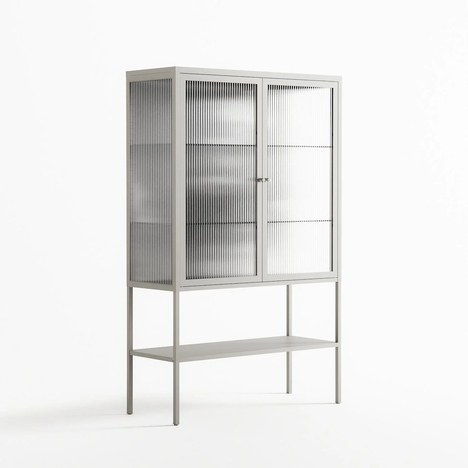 Gel - Loft Cabinet - Nadia Ryder - Chalk - Reeded glass - Image 4