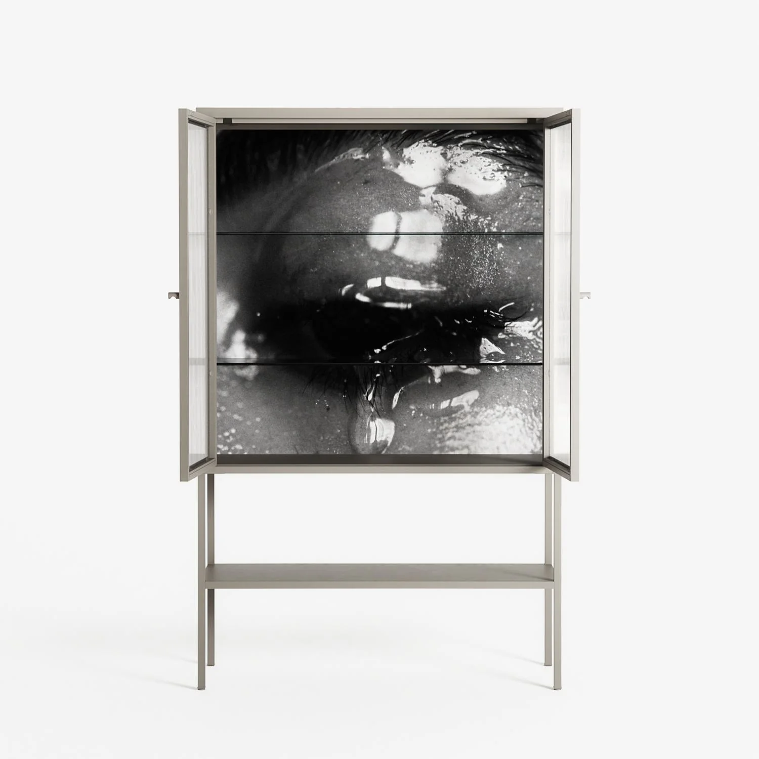 Gel - Loft Cabinet - Nadia Ryder - Pebble - Reeded glass - Image 3