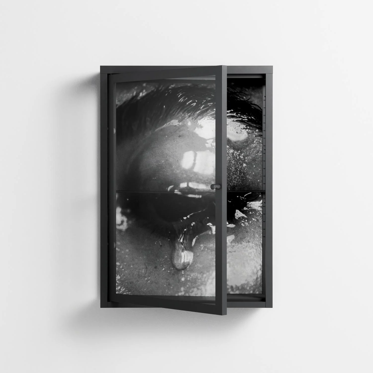 Gel - Wall Cabinet - Nadia Ryder - Antracite - Clear glass - Image 2
