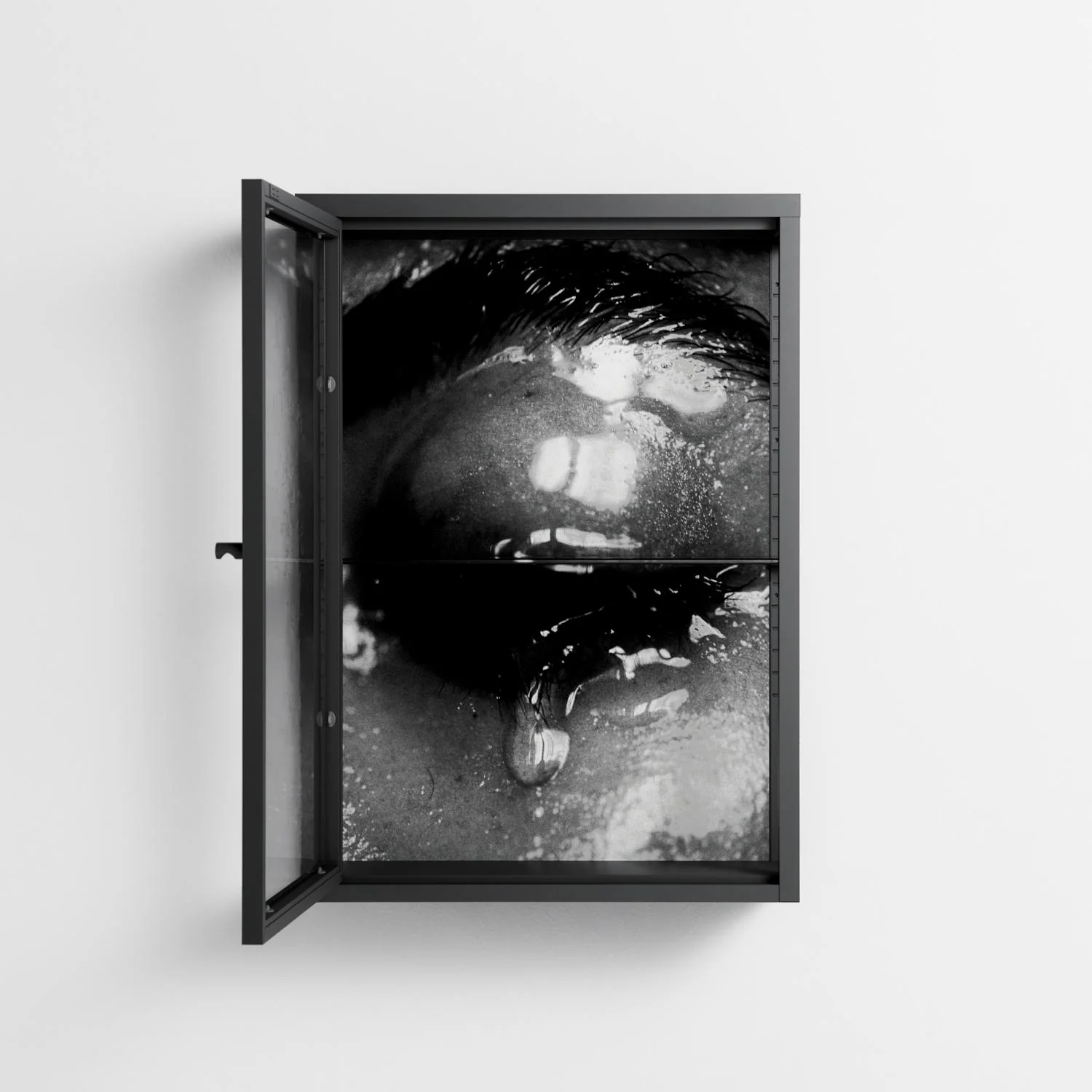Gel - Wall Cabinet - Nadia Ryder - Antracite - Clear glass - Image 3