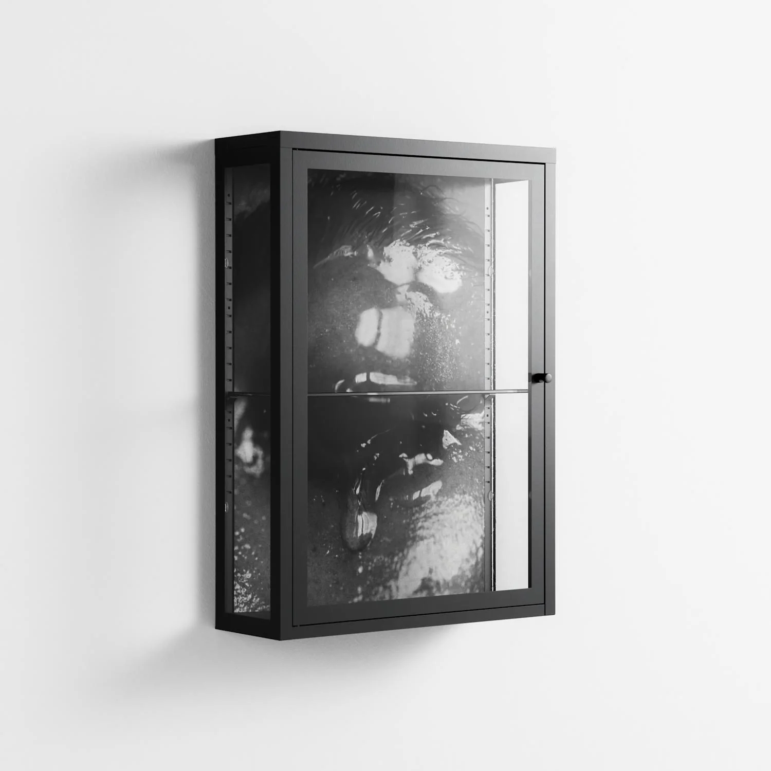 Gel - Wall Cabinet - Nadia Ryder - Antracite - Clear glass - Image 4