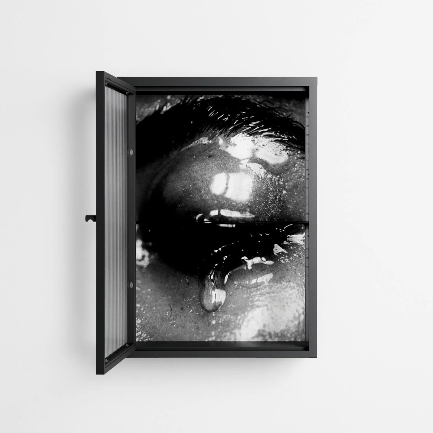 Gel - Wall Cabinet - Nadia Ryder - Antracite - Reeded glass - Image 3