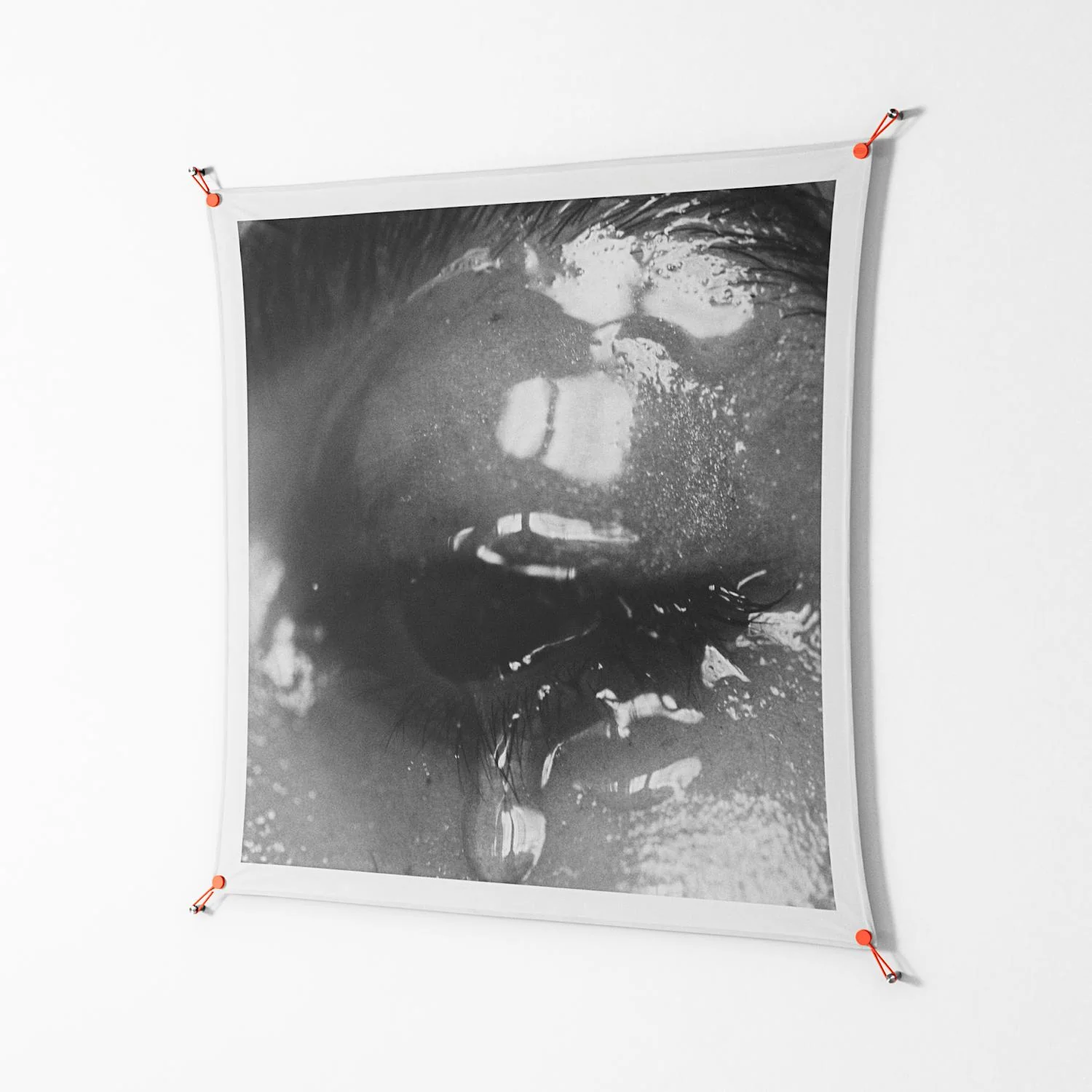 Gel - Work On Wall - Nadia Ryder - Orange - 140 x 140 cm - Image 2