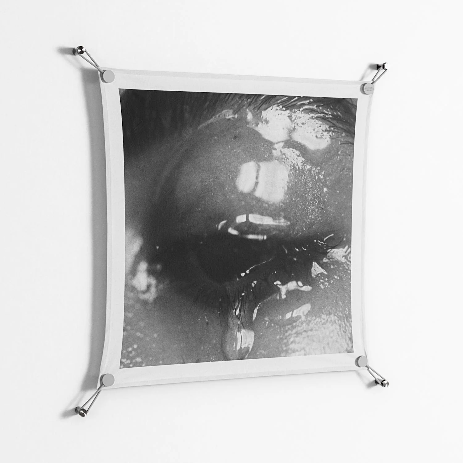 Gel - Work On Wall - Nadia Ryder - Silver - 70 x 70 cm - Image 2