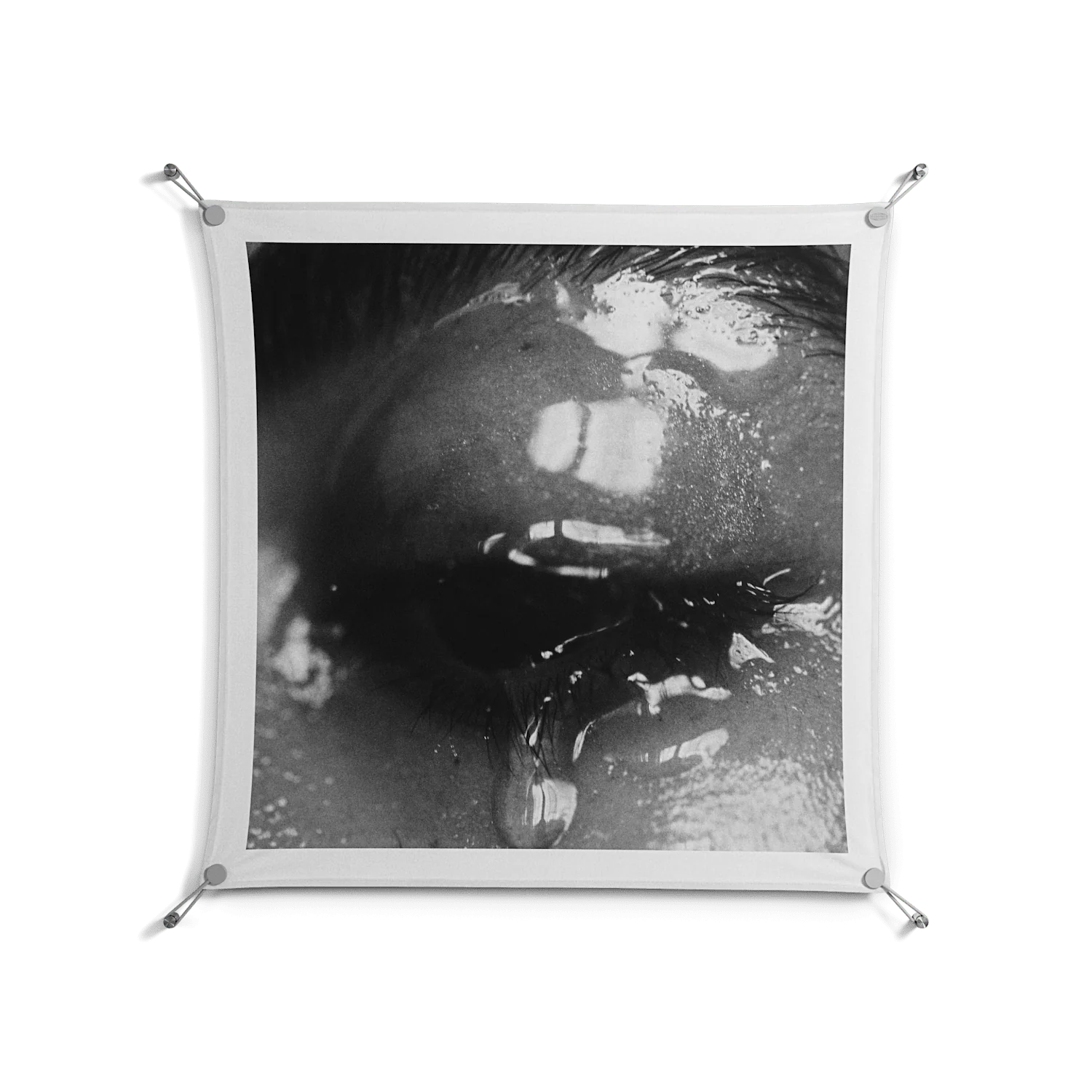 Gel - Work On Wall - Nadia Ryder - Silver - 90 x 90 cm