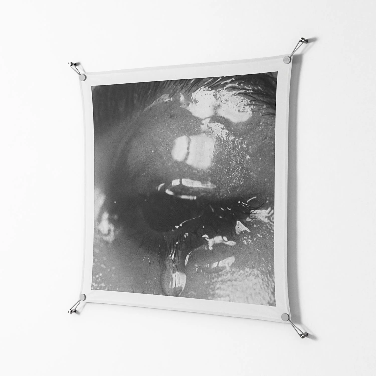 Gel - Work On Wall - Nadia Ryder - Silver - 90 x 90 cm - Image 2