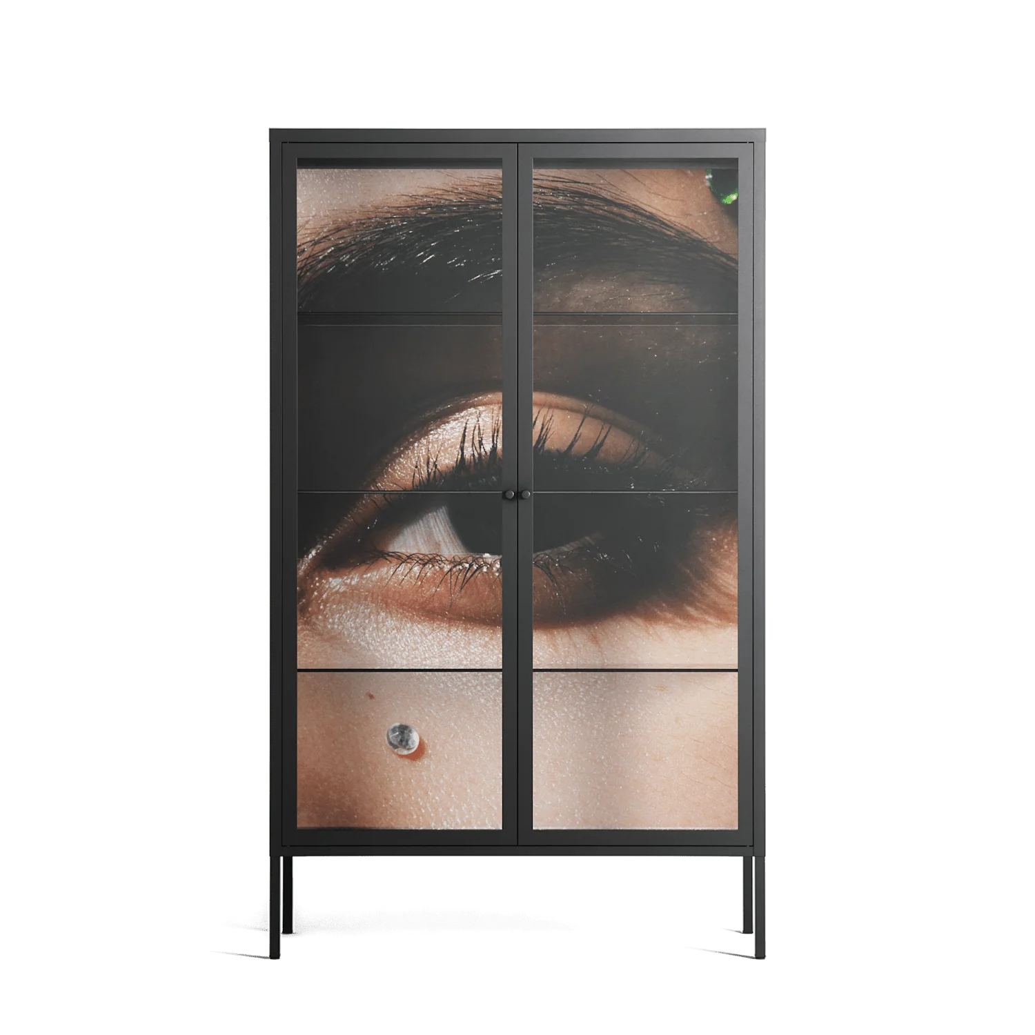 Gem - Cabinet - Nadia Ryder - Antracite - Clear glass