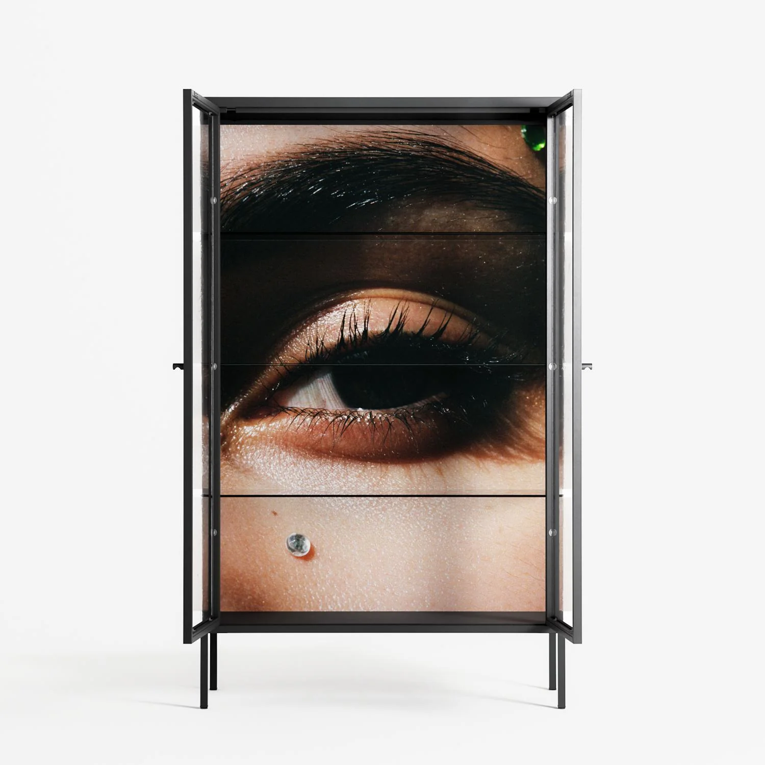 Gem - Cabinet - Nadia Ryder - Antracite - Clear glass - Image 3