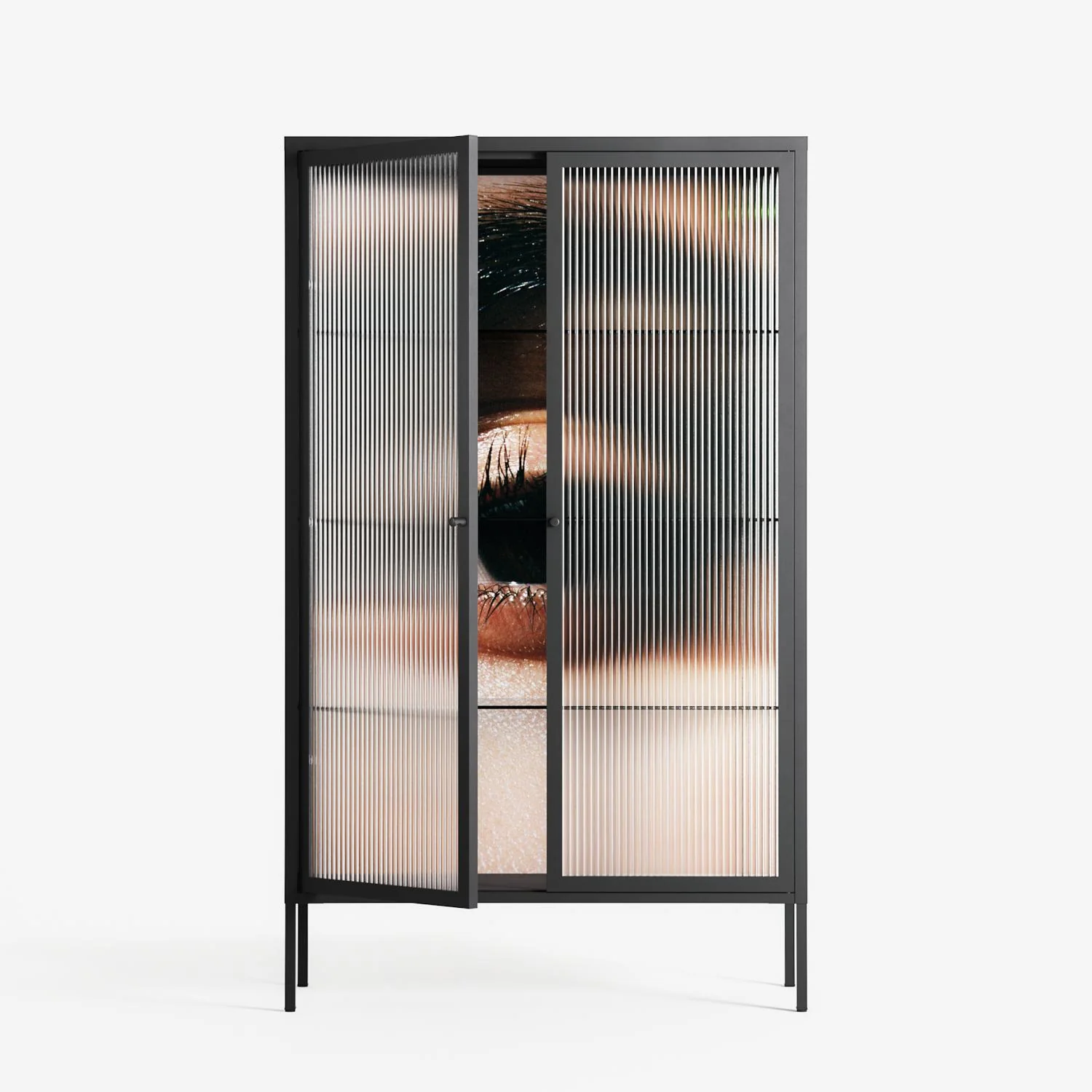 Gem - Cabinet - Nadia Ryder - Antracite - Reeded glass - Image 2