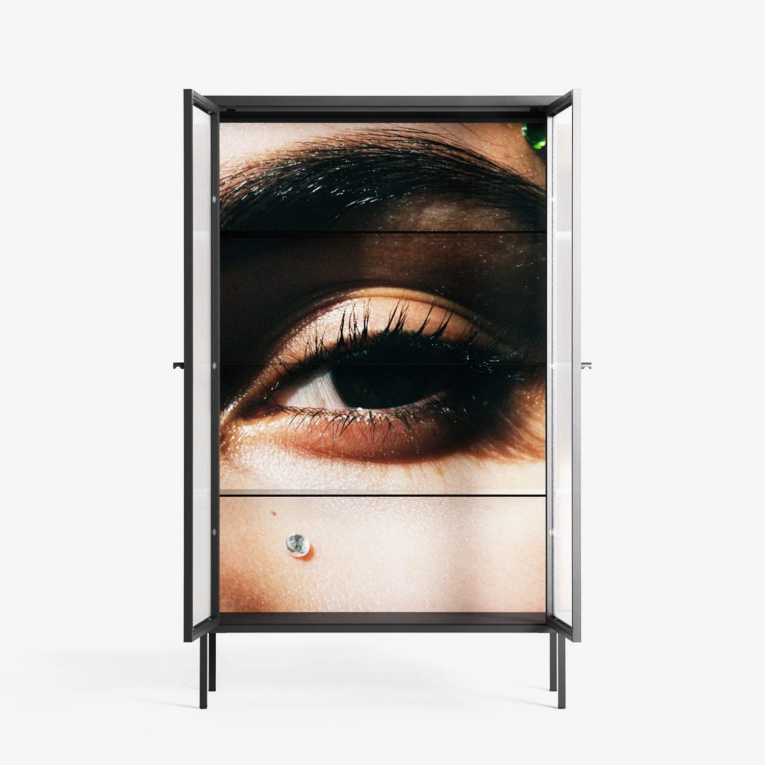 Gem - Cabinet - Nadia Ryder - Antracite - Reeded glass - Image 3