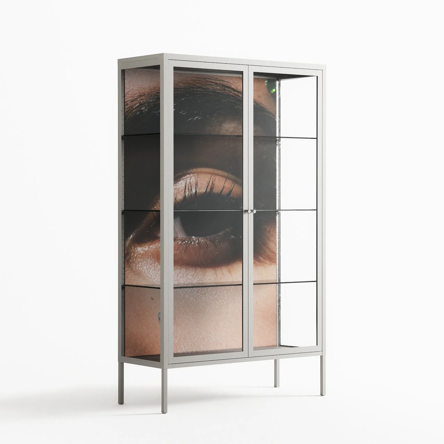 Gem - Cabinet - Nadia Ryder - Chalk - Clear glass - Image 4