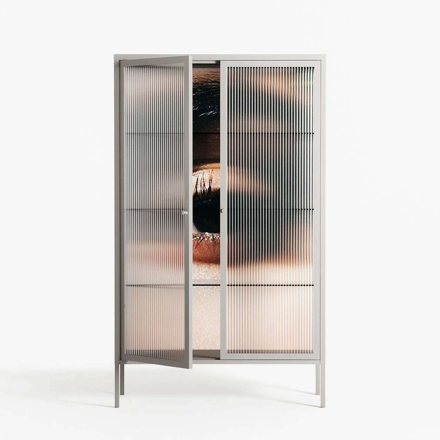 Gem - Cabinet - Nadia Ryder - Chalk - Reeded glass - Image 2